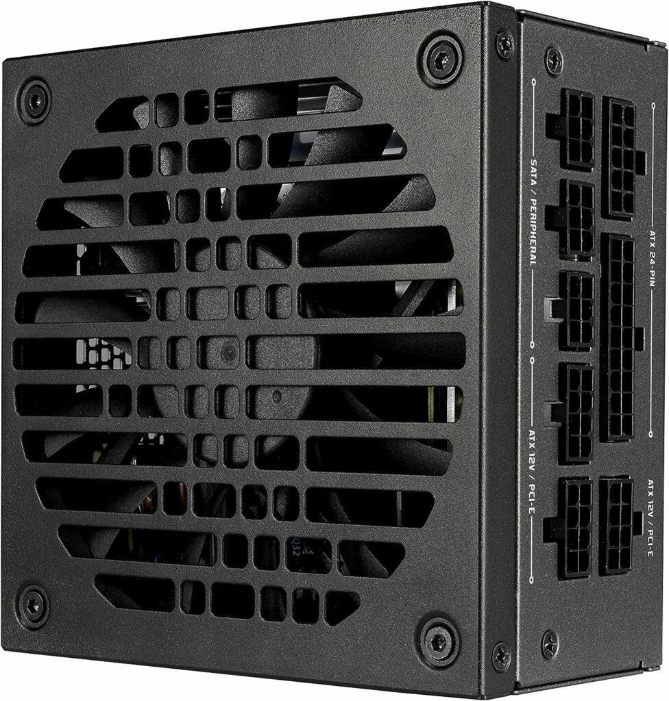 Fractal Design Ion SFX 650G - 80 Plus Gold Certified 650W Full Modular SFX-L Power Supply with UltraFlex DC Wires – 120 mm Silent Fan with FDB Bearings – Zero RPM Mode - Black