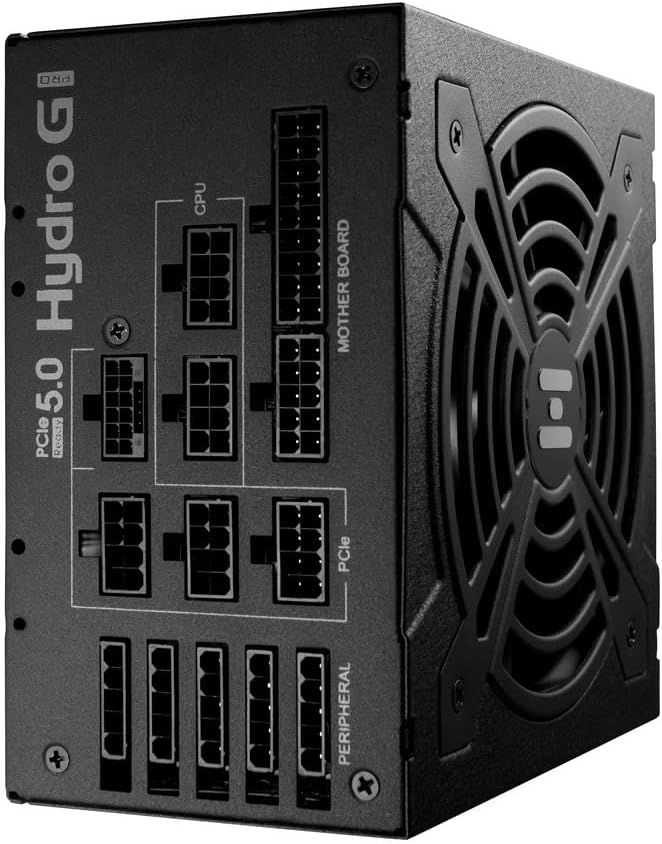 FSP Hydro G PRO 1000W 80 Plus Gold Full Modular ATX 3.0 PCIe Gen 5,W/12VHPWR Cable, Power Supply 10 Years Warranty (HG2-1000,Gen5)