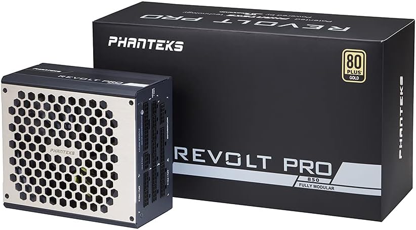 Phanteks (PH-P850GC) Revolt Pro Series, 80PLUS Gold, Fully Modular, Patented Power Combo Technology, 850W ATX Power Supply