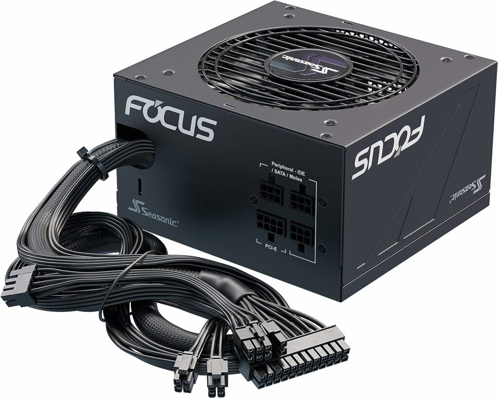 Seasonic FOCUS GM-750, 750W 80+ Gold, Semi-Modular, Fits All ATX Systems, Fan Control in Silent and Cooling Mode, 7 Year Warranty, Perfect Power Supply for Gaming and Various Application