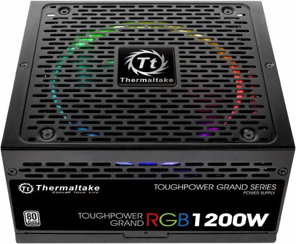 Thermaltake PS-TPG-1200F1FAPK-1 14 cm 1200 W Platinum Toughpower Grand RGB Fan - Black