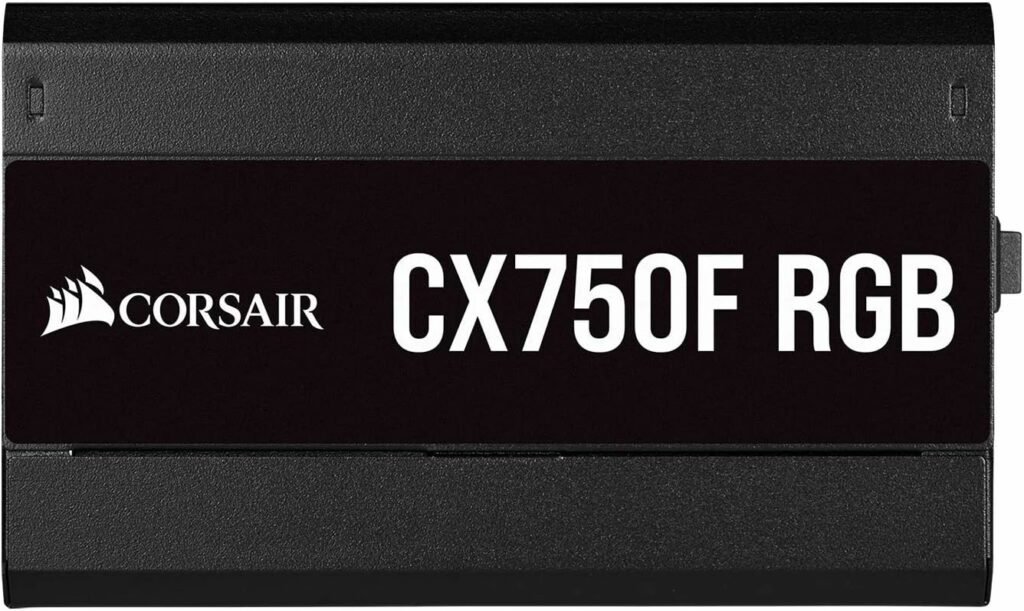 Corsair CX750F RGB, 80 Plus Bronze Fully Modular ATX Power Supply (80 Plus Bronze Certified, 120 mm RGB Fan, Optimised for Low Noise, 105°C Japanese Capacitors, Compact 140 mm Long Casing) Black