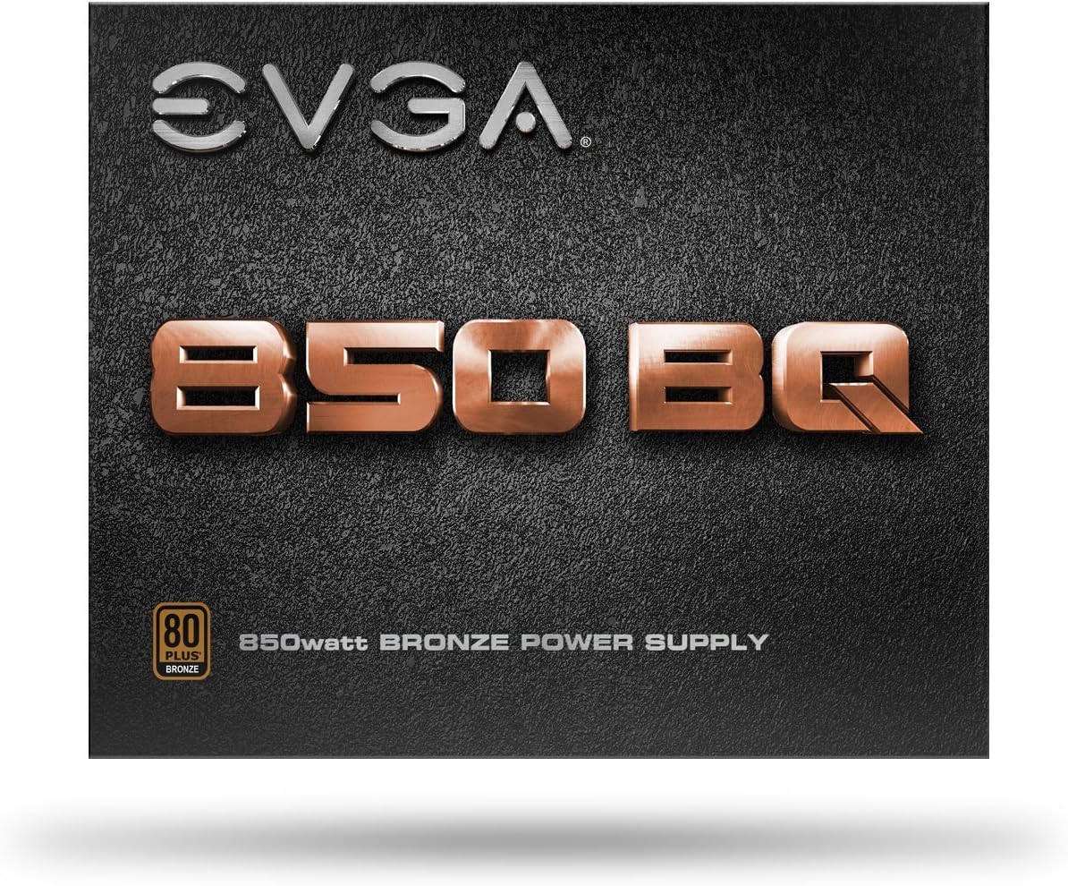 EVGA 850 Bq, 80+ Bronze 850W, Semi Modular, 5 Year Warranty, Includes Free Power On Self Tester, Power Supply 110-BQ-0850-V1