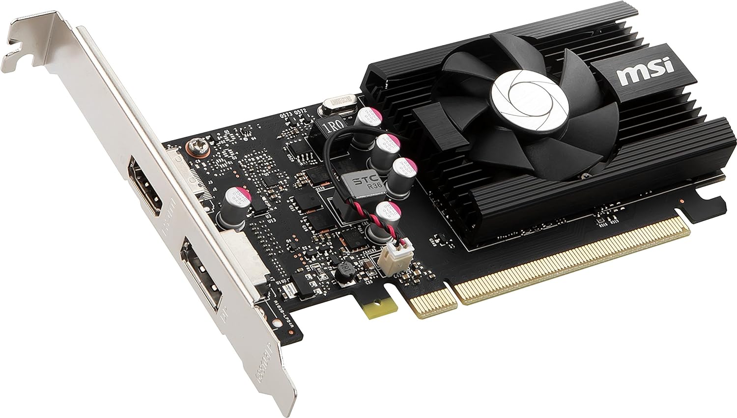 MSI Gaming GeForce GT 1030 4GB GDRR4 64-bit HDCP Support DirectX 12 DP/HDMI Single Fan OC Graphics Card (GT 1030 4GD4 LP OC)