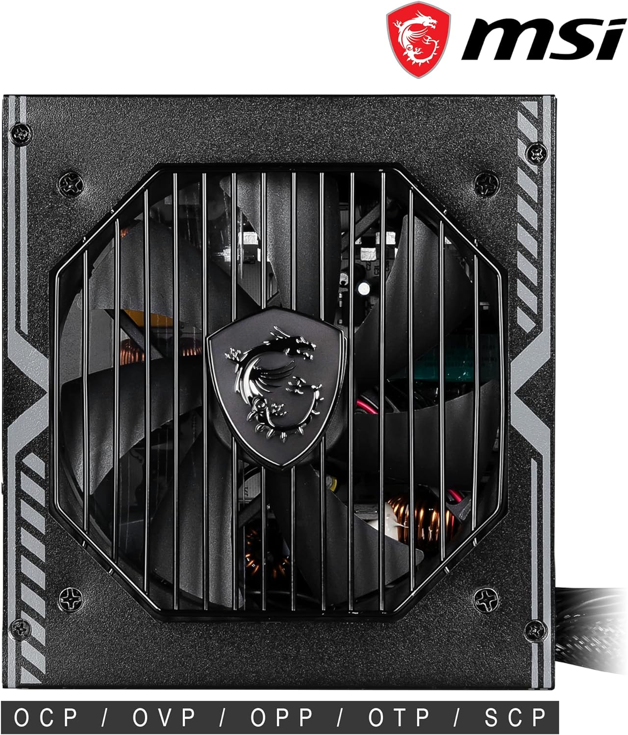 MSI MAG A550BN Gaming Power Supplyr - 80 Plus Bronze Certified 550W - Compact Size - ATX PSU