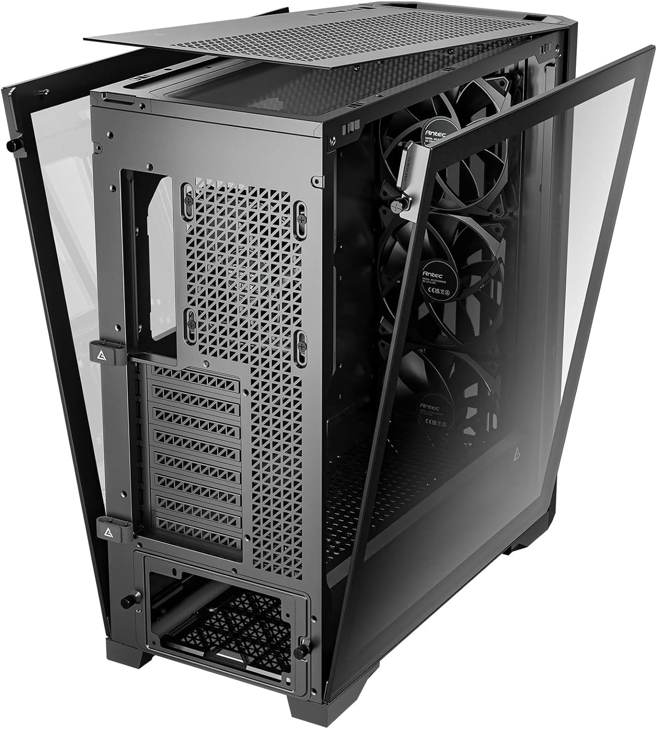 Antec Performance 1 FT W, RTX 40 Series GPU Support, Temp. Display, 4 x Storm T3 PWM Fans, Type-C, Dual TG Side Panels, Removable Top Fan/Radiator Bracket, Mesh Front Panel, Full-Tower E-ATX PC Case