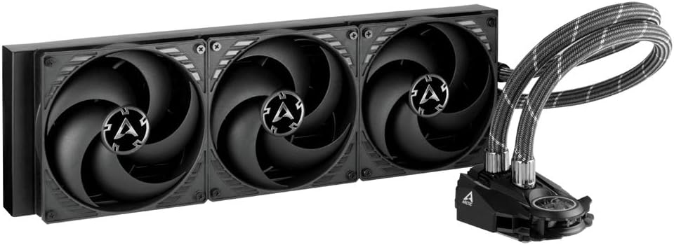 ARCTIC Liquid Freezer II 420 - Multi Compatible All-in-One CPU AIO Water Cooler, Efficient PWM Controlled Pump, Fan Speed: 200-1700 RPM (Controlled via PWM), LGA1700 Compatible - Black