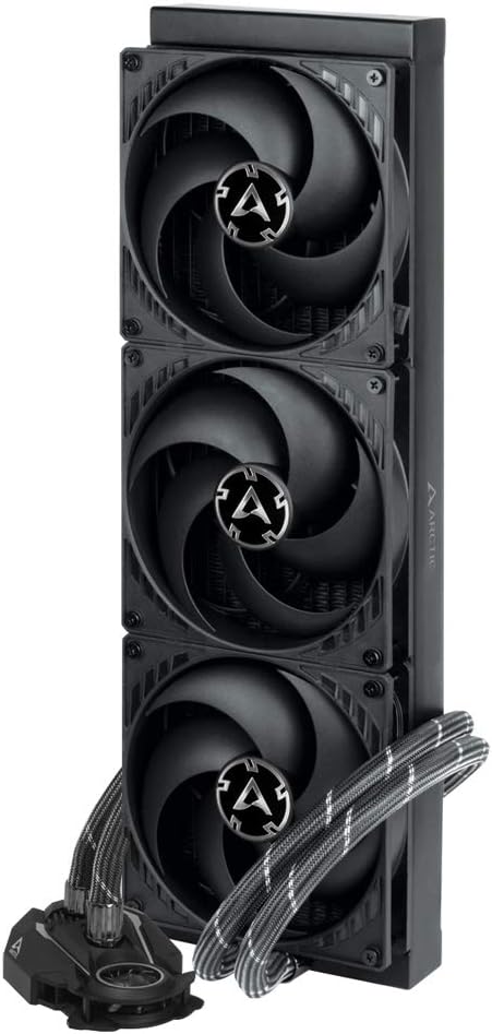 ARCTIC Liquid Freezer II 420 - Multi Compatible All-in-One CPU AIO Water Cooler, Efficient PWM Controlled Pump, Fan Speed: 200-1700 RPM (Controlled via PWM), LGA1700 Compatible - Black