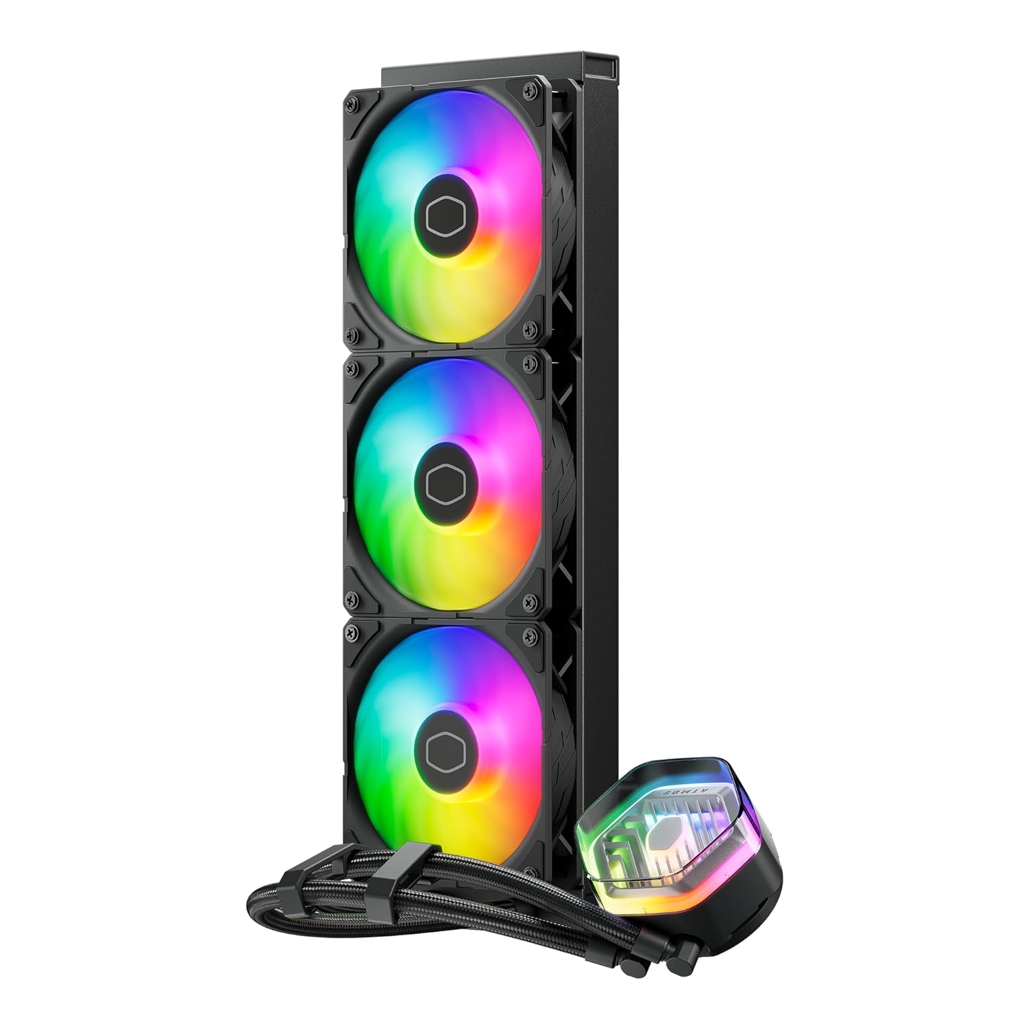 Cooler Master MasterLiquid 240L Core 240mm Close-Loop AIO Liquid Cooler, ARGB Sync, Gen S Coldplate Pump, 120mm PWM, CryoFuze 14W/mK, AMD Ryzen AM5/AM4, Intel LGA1700/1200 (MLW-D24M-A18PZ-R1), Black