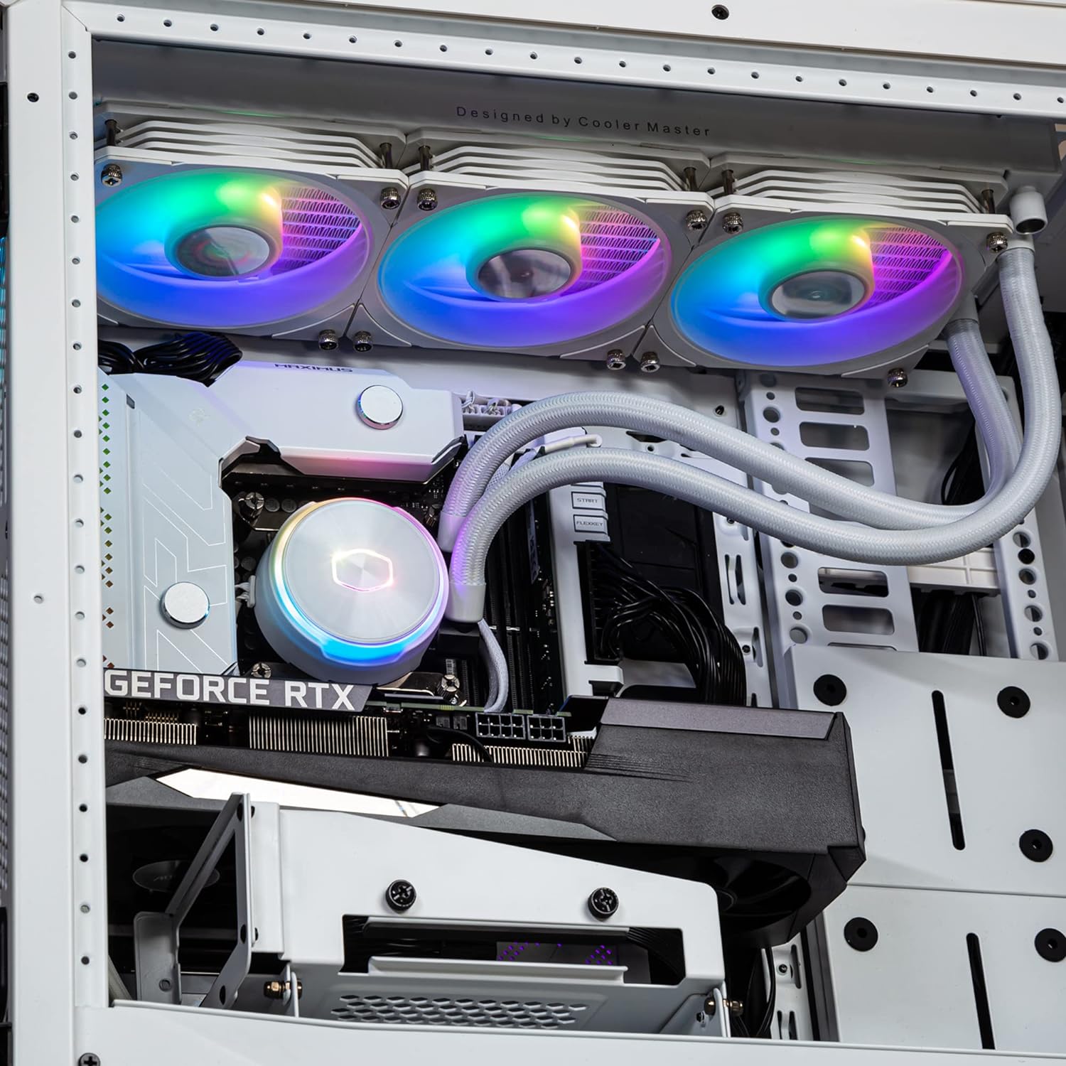 Cooler Master MasterLiquid PL360 FLUX Close-Loop AIO CPU Liquid Cooler, Gen2 ARGB Dual Loop Pump, 360mm Radiator, PL-Flux 120 PWM Fans, AMD Ryzen AM5/AM4, Intel LGA1700/1200 (MLY-D36M-A23PZ-R1)