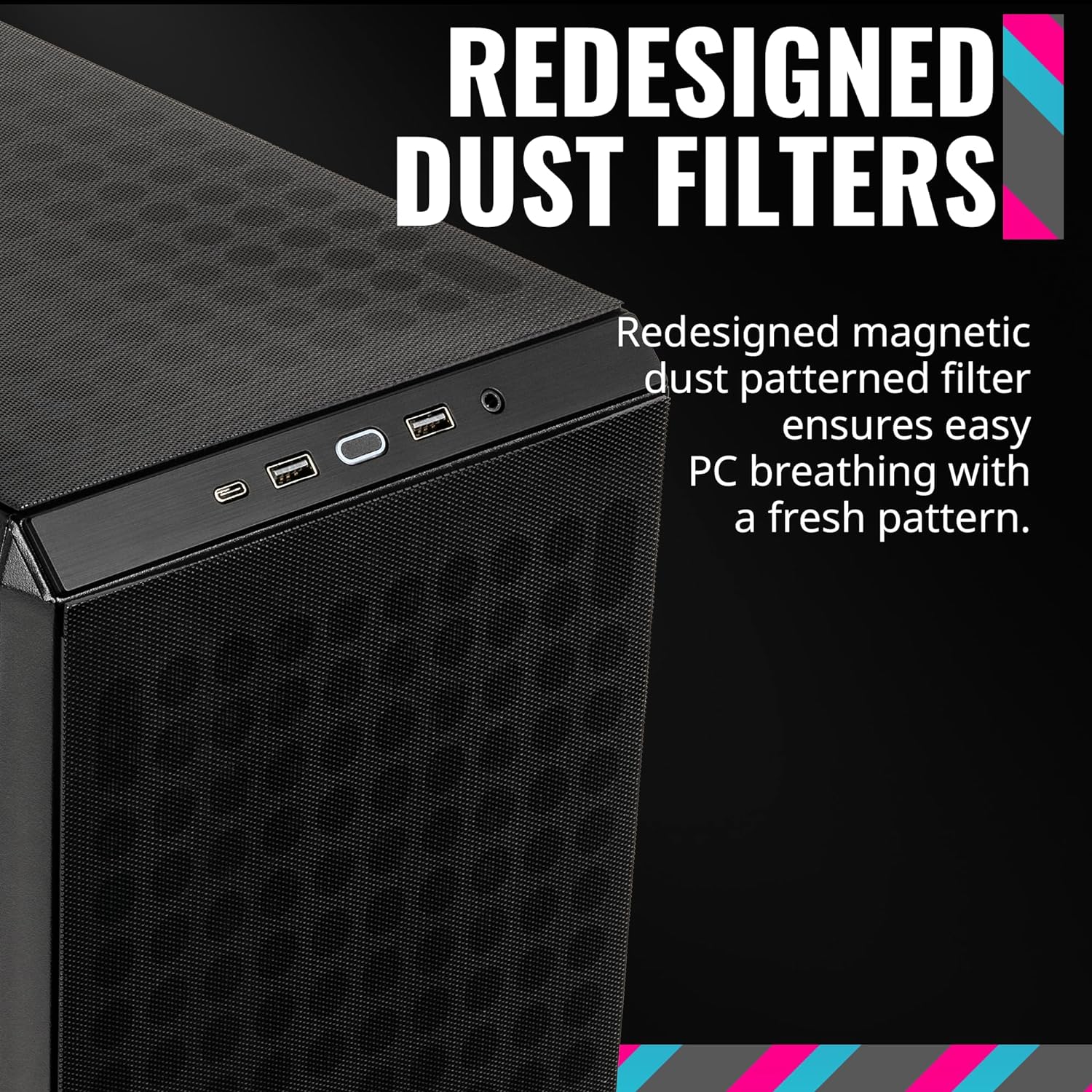 Cooler Master Q300L V2 Micro-ATX Tower, Magnetic Patterned Dust Filter, USB 3.2 Gen 2x2 (20GB), Tempered Glass Panel, CPU Coolers Max 159mm, GPU Max 360mm, Fully Ventilated Airflow (Q300LV2-KGNN-S00) Cooler Master Q300L V2 Micro-ATX Tower, Magnetic Patterned Dust Filter, USB 3.2 Gen 2x2 (20GB), Tempered Glass Panel, CPU Coolers Max 159mm, GPU Max 360mm, Fully Ventilated Airflow (Q300LV2-KGNN-S00)