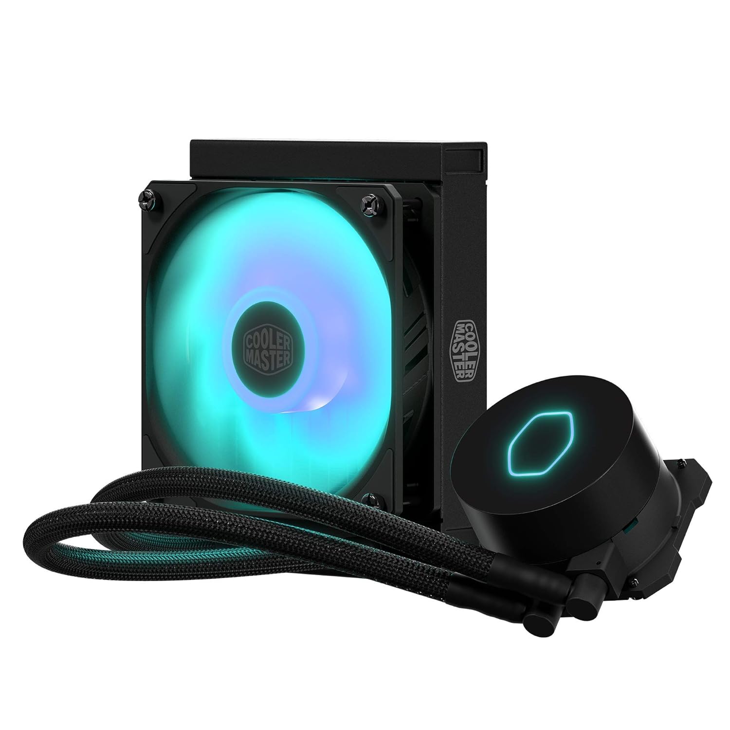 CoolerMaster MasterLiquid ML240L ARGB V2, Close-Loop AIO CPU Liquid Cooler, Gen3 Dual Chamber Pump, 240mm Radiator, SickleFlow 120 PWM ARGB, AMD Ryzen AM5/AM4, Intel LGA1700/1200 (MLW-D24M-A18PA-R2)