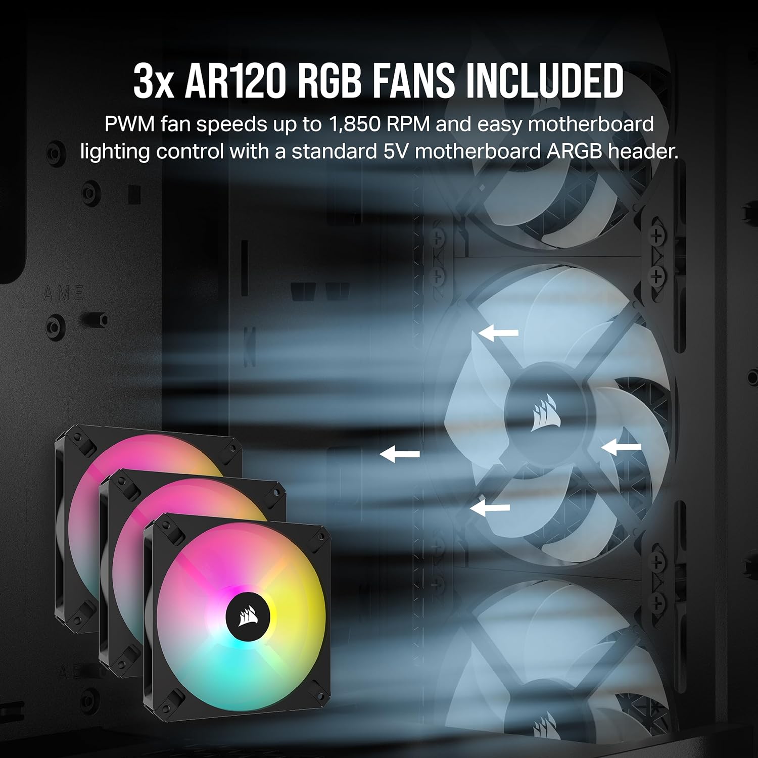 Corsair 4000D Airflow Tempered Glass Mid-Tower ATX PC Case - White