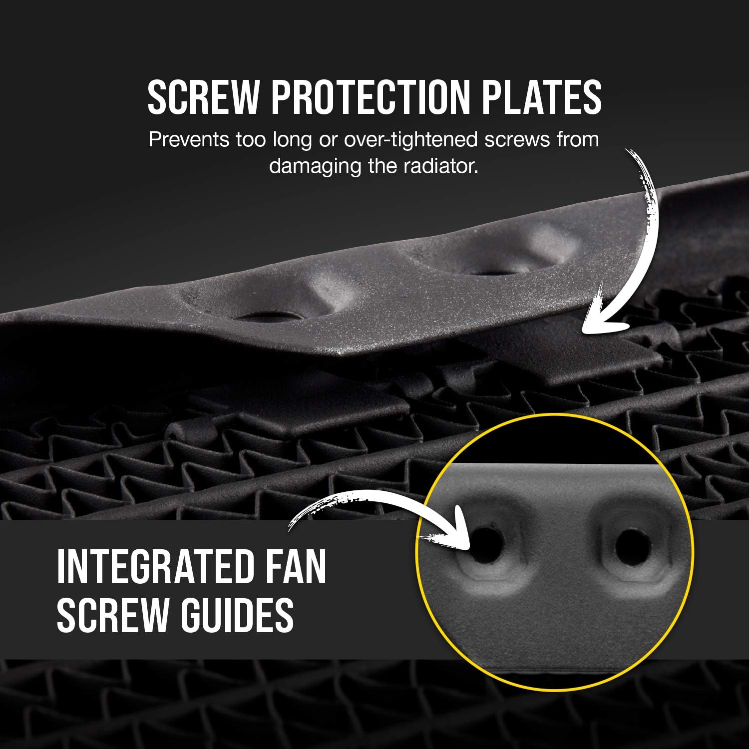 CORSAIR Hydro X Series XR5 360mm Water Cooling Radiator - Triple 120mm Fan Mounts - Premium Copper Construction - Easy Installation - Black