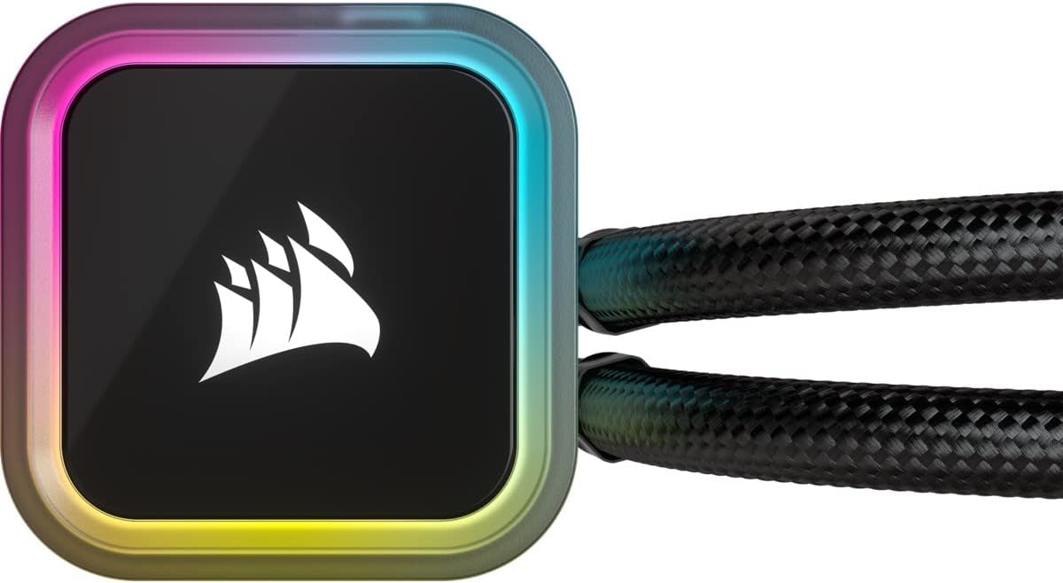 Corsair iCUE H150i RGB Elite Liquid CPU Cooler (16 Dynamic RGB LEDs, 120mm AF Elite Series FDB Fans, 360mm Radiator, iCUE Software Compatible, LGA 1700, 1200, 115X, 2066, and AM4 Sockets) Black