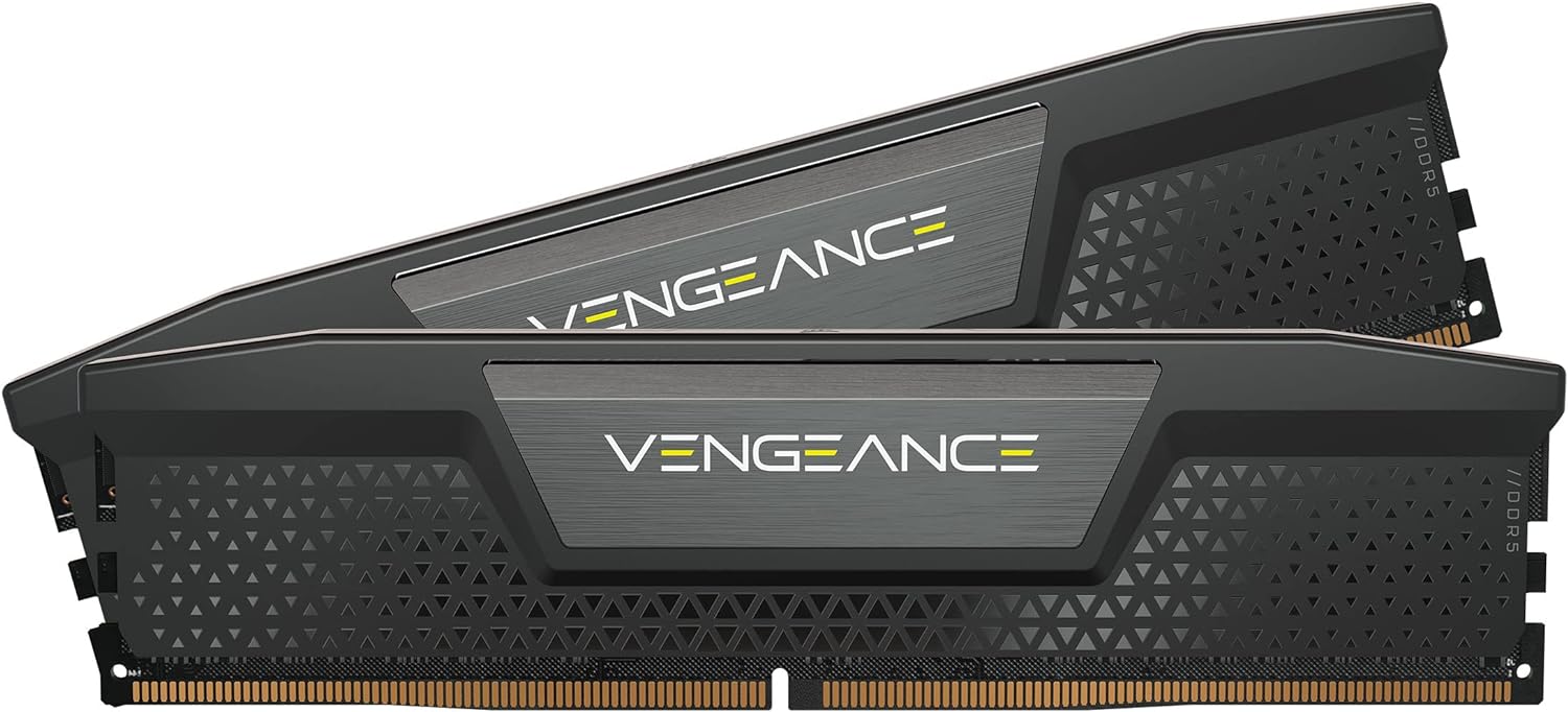 CORSAIR VENGEANCE DDR5 RAM 32GB (2x16GB) 5600MHz CL36 Intel XMP iCUE Compatible Computer Memory - Black (CMK32GX5M2B5600C36)
