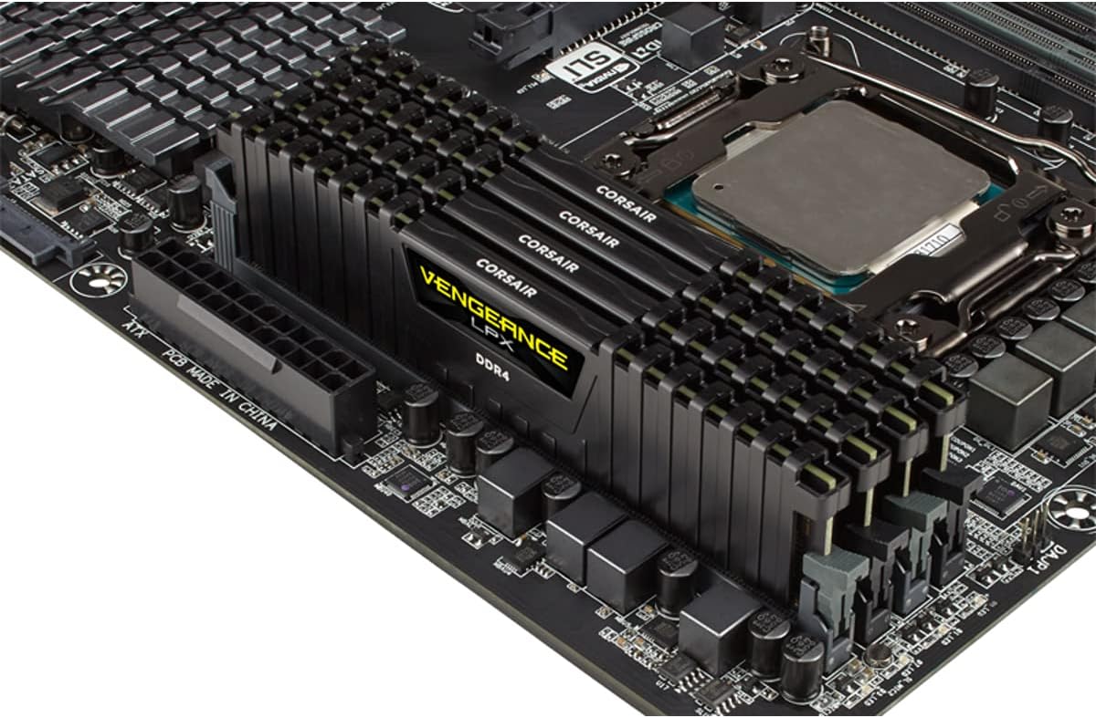 Corsair Vengeance LPX 16GB (2x8GB) DDR4 DRAM 3200MHz C16 Desktop Memory Kit - Black (CMK16GX4M2B3200C16)