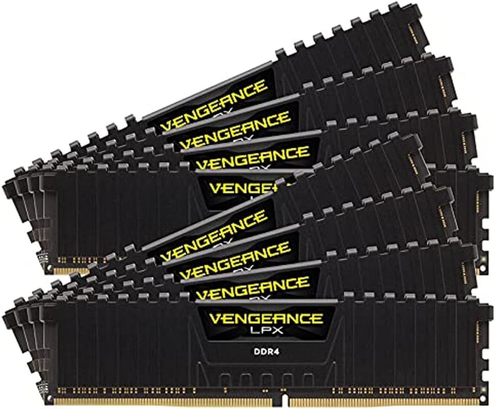 Corsair VENGEANCE LPX DDR4 RAM 32GB (2x16GB) 3200MHz CL16 Intel XMP 2.0 Computer Memory - Black (CMK32GX4M2E3200C16)