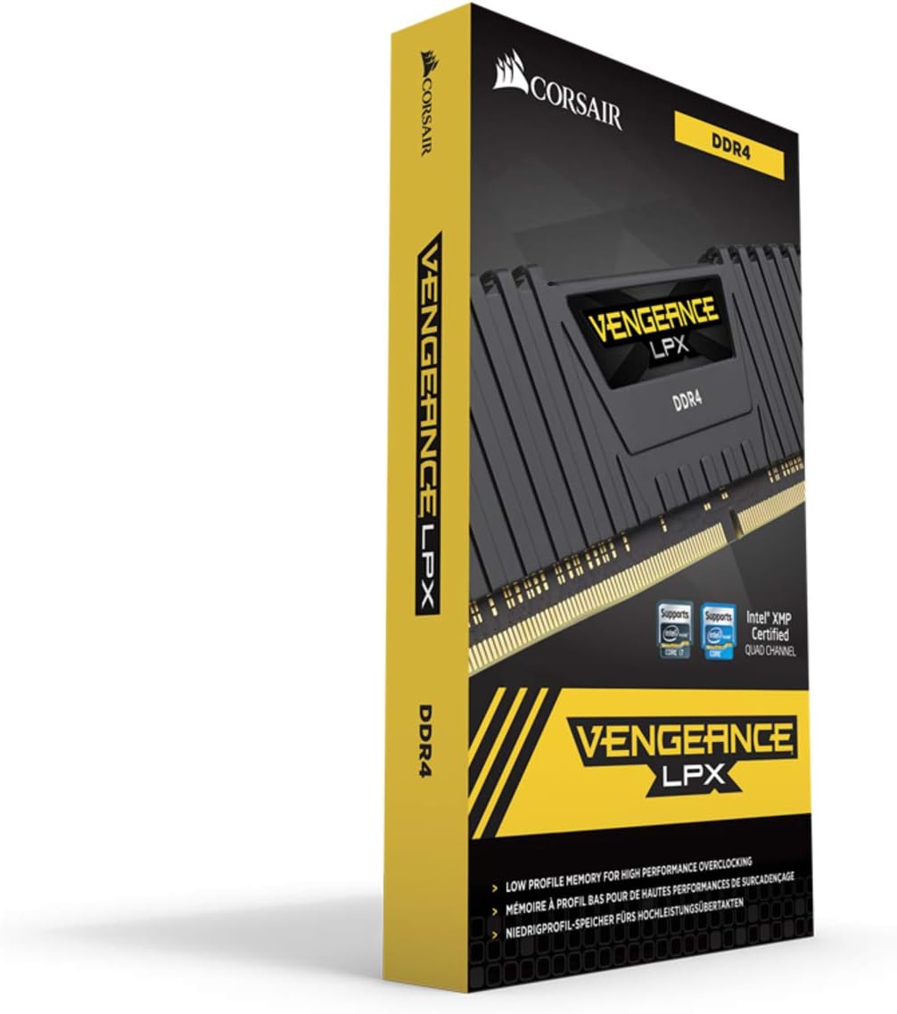 Corsair VENGEANCE LPX DDR4 RAM 32GB (2x16GB) 3600MHz CL18 Intel XMP 2.0 Computer Memory - Black (CMK32GX4M2D3600C18)