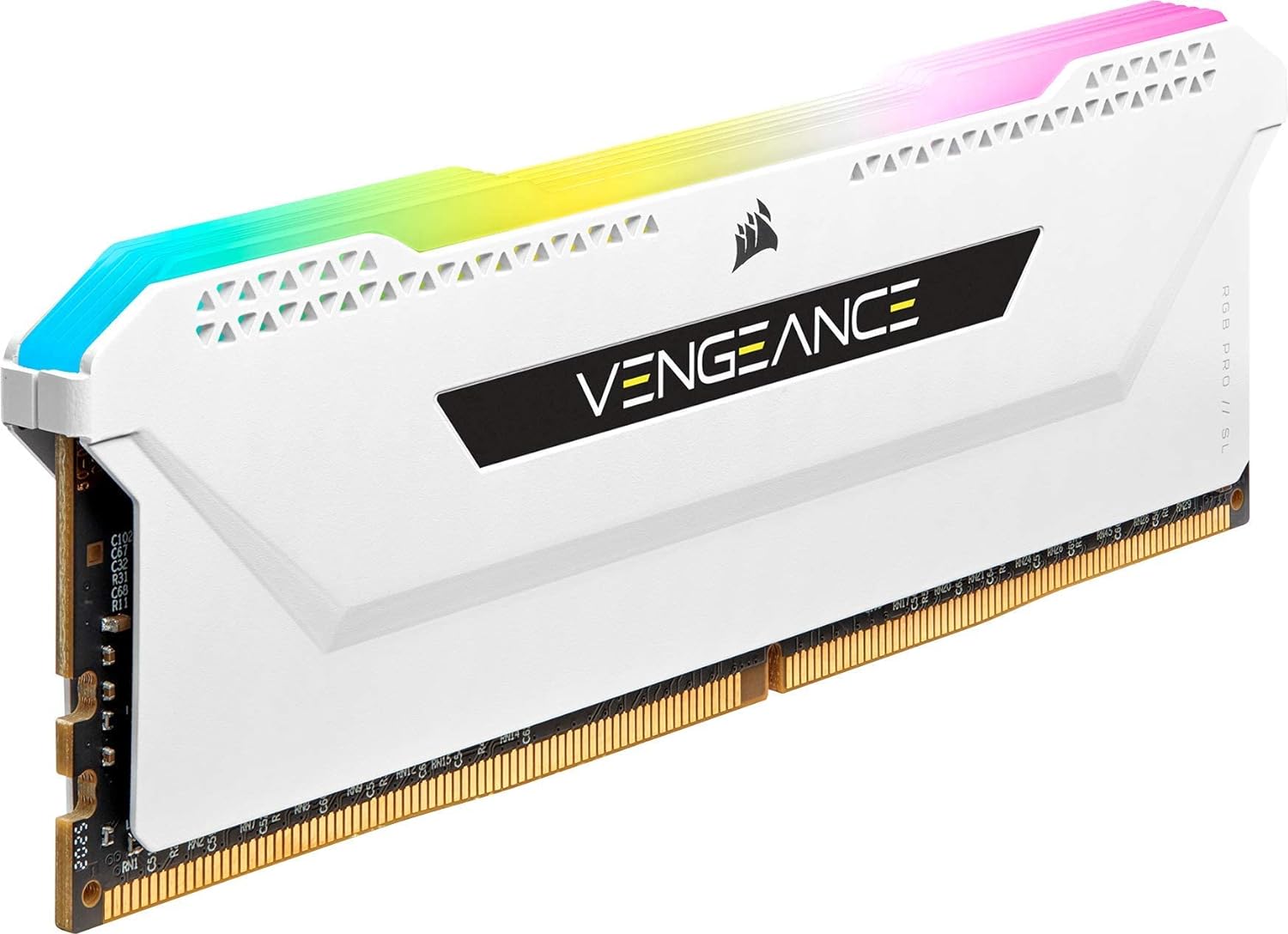 Corsair VENGEANCE RGB PRO SL DDR4 32GB (2x16GB) 3600MHz CL18 Intel XMP 2.0 AMD Ryzen iCUE Compatible Computer Memory - Black (CMH32GX4M2D3600C18)