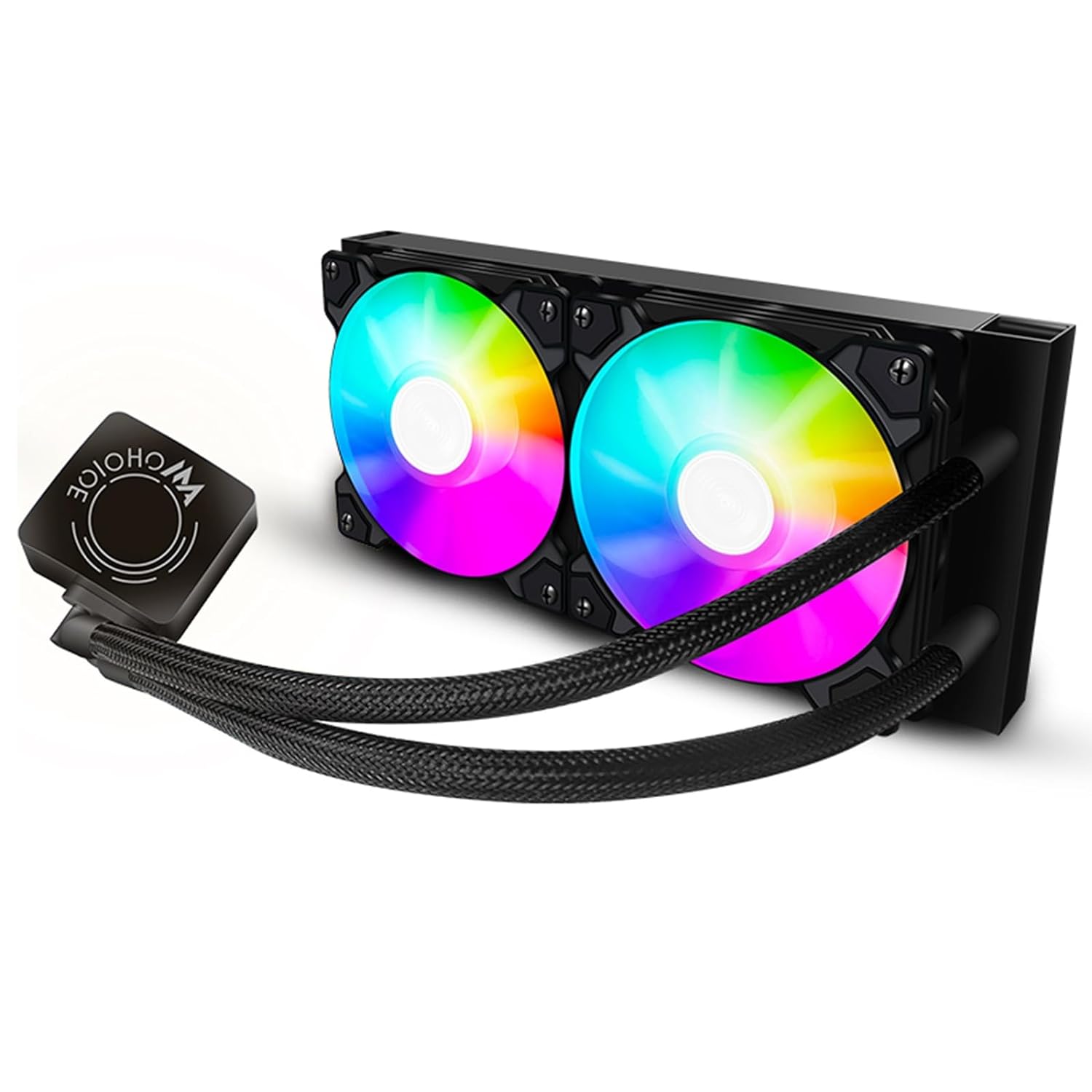 CPU Cooler Liquid Cooling CPU Water Cooler LGA 360mm Aio CPU High Efficiency Water Cooler with 1800 RPM, Compatible with Intel LGA RGB AM4 AMD - Black