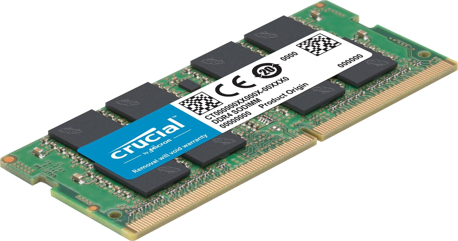 Crucial RAM 16GB Kit (2x8GB) DDR4 3200MHz CL22 (or 2933MHz or 2666MHz) Laptop Memory CT2K8G4SFRA32A