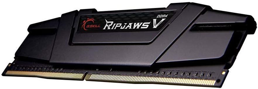 G.SKILL Ripjaws V Series (Intel XMP) DDR4 RAM 16GB (2x8GB) 3200MT/s CL16-18-18-38 1.35V Desktop Computer Memory UDIMM - Black (F4-3200C16D-16GVKB)