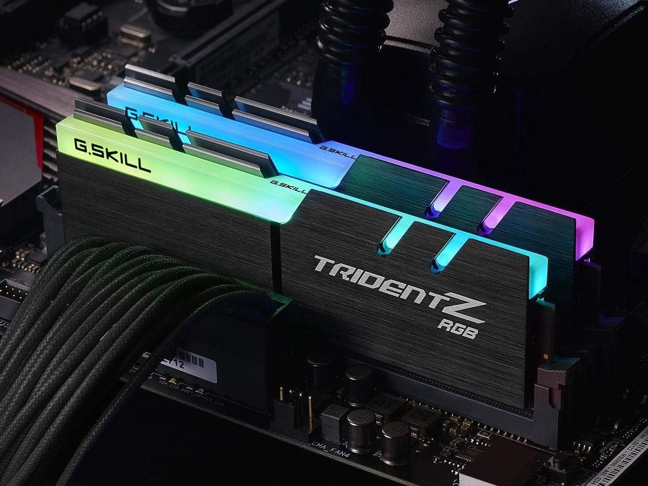 G.SKILL Trident Z RGB Series (Intel XMP) DDR4 RAM 16GB (2x8GB) 3200MT/s CL16-18-18-38 1.35V Desktop Computer Memory UDIMM (F4-3200C16D-16GTZR)