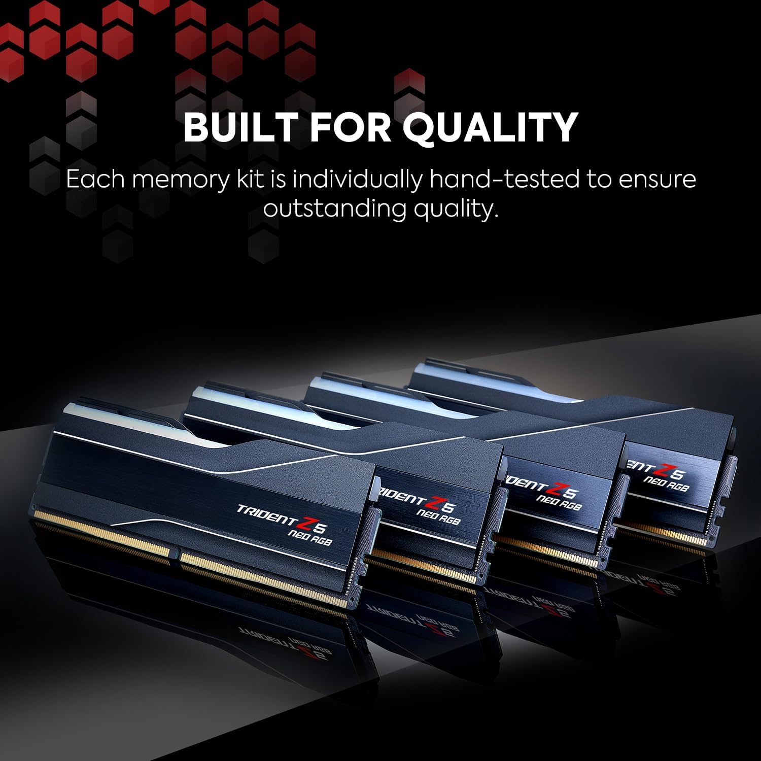 G.SKILL Trident Z5 Neo RGB Series (AMD Expo) DDR5 RAM 32GB (2x16GB) 6000MT/s CL30-38-38-96 1.35V Desktop Computer Memory UDIMM - Matte Black (F5-6000J3038F16GX2-TZ5NR)