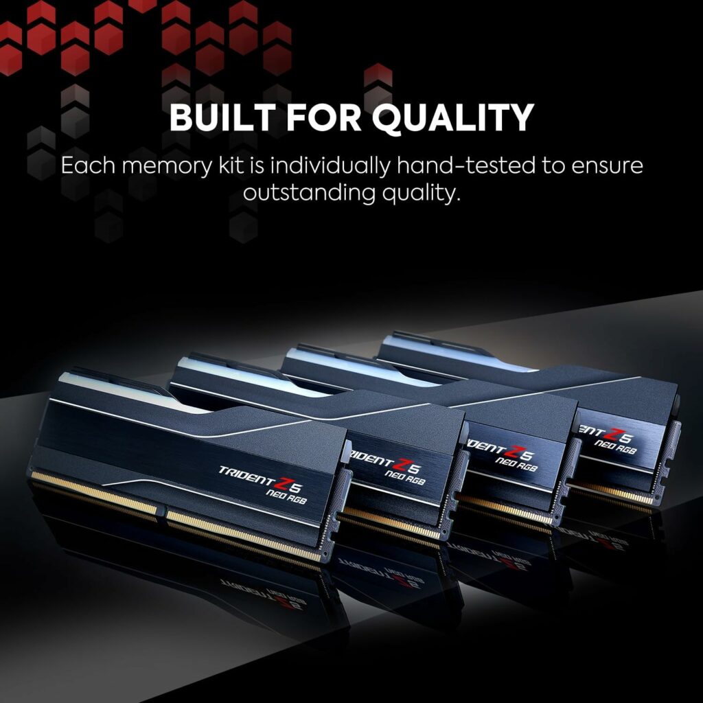 Memória RAM G.SKILL Trident Z5 Neo RGB DDR5 32GB (2x16GB) 6000MT/s - AMD EXPO E Intel XMP