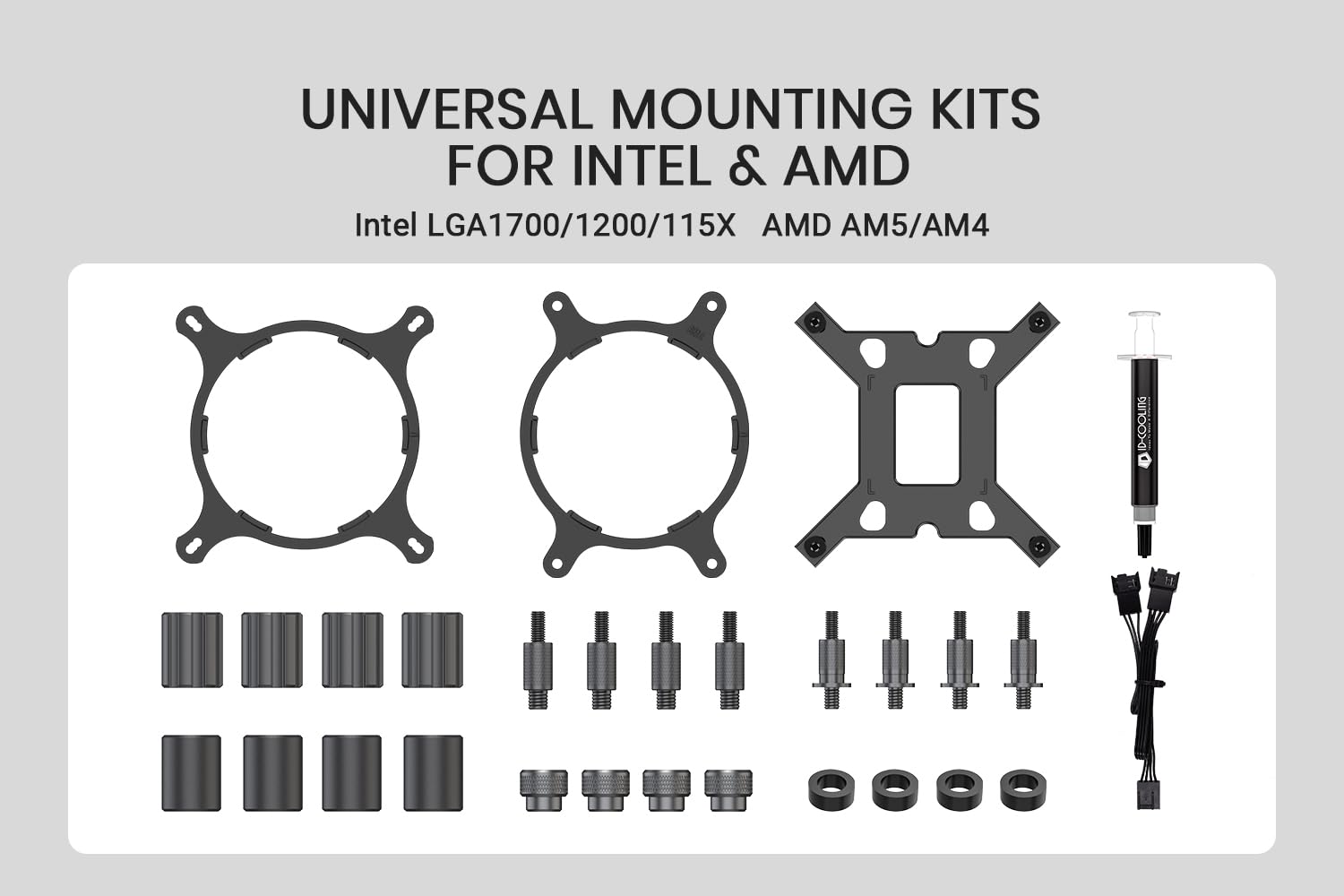 ID-COOLING ZOOMFLOW 240 XT 240mm AIO CPU Liquid Cooler, 240mm Radiator, Dual 120mm ARGB Fans, Compatible with Intel  AMD