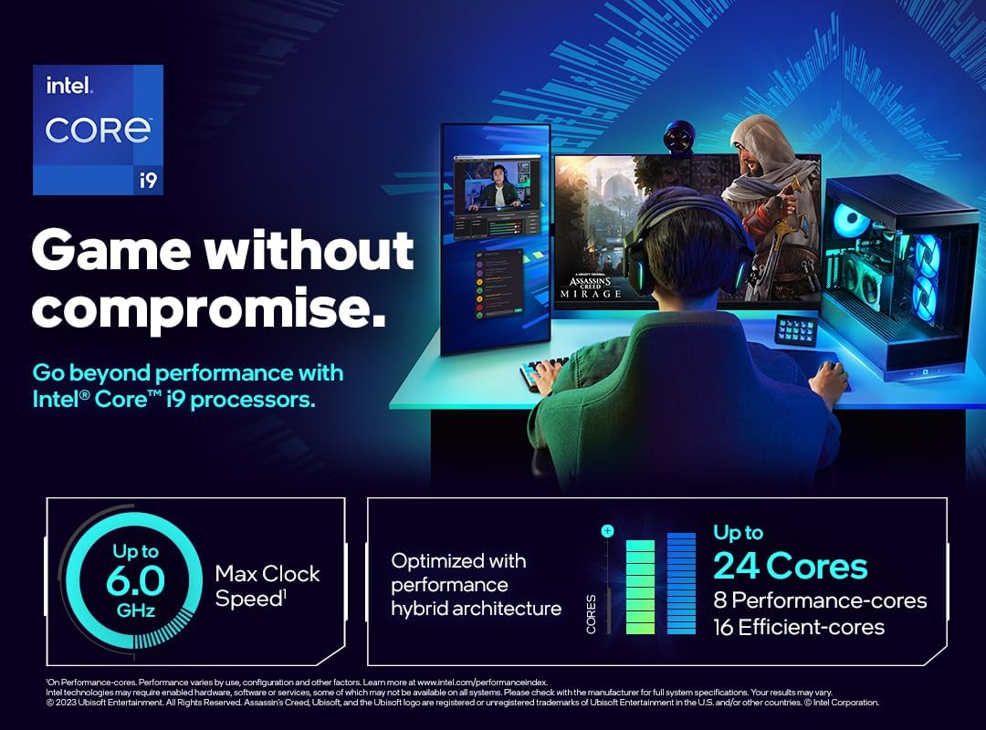 Intel® Core™ i5-14600K New Gaming Desktop Processor 14 cores (6 P-cores + 8 E-cores) with Integrated Graphics - Unlocked