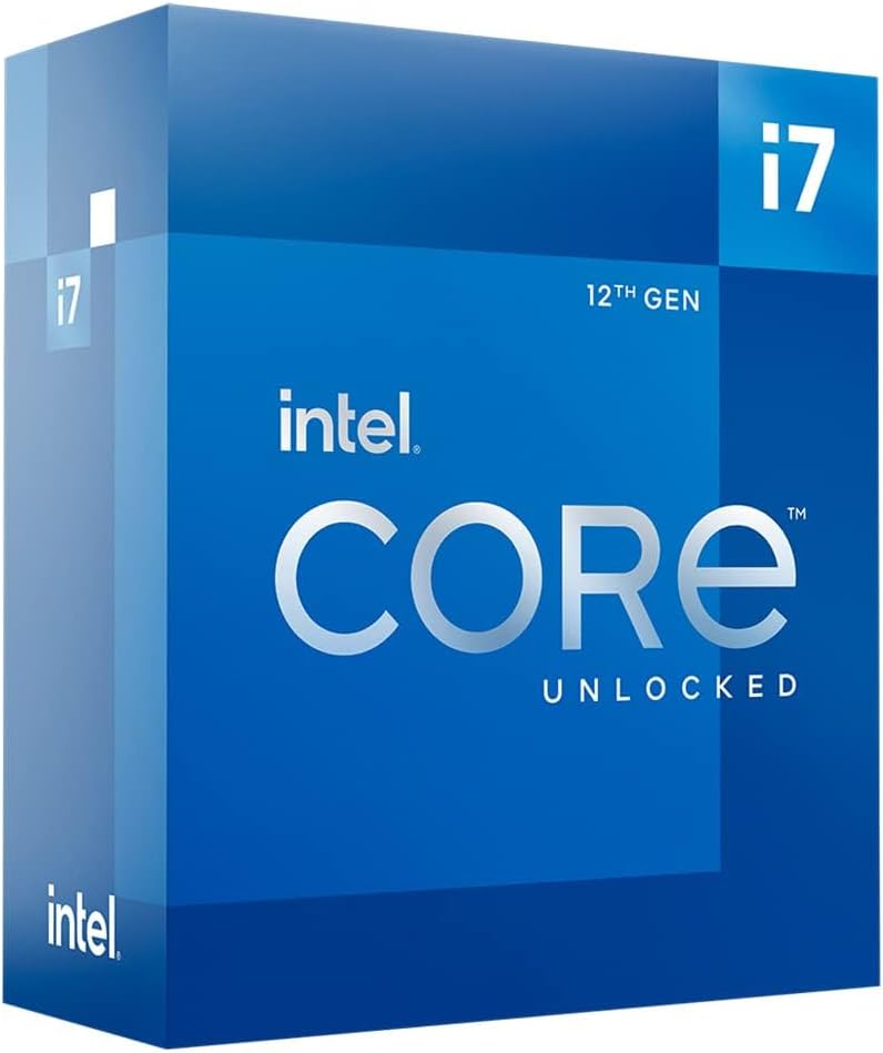 Intel Core i7-12700K Gaming Desktop Processor with Integrated Graphics and 12 (8P+4E) Cores up to 5.0 GHz Unlocked  LGA1700 600 Series Chipset 125W