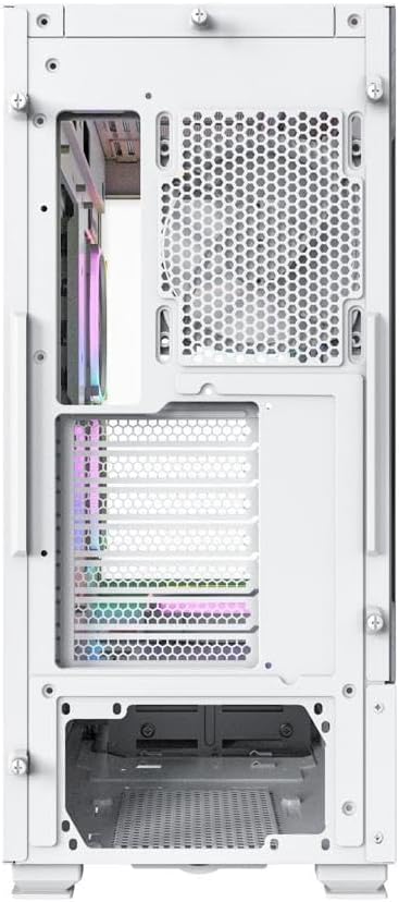 MONTECH Sky Two, Dual Tempered Glass, 4X PWM ARGB Fans Pre-Installed, ATX Gaming Mid Tower Computer Case, Type C, High Airflow Performance- Black