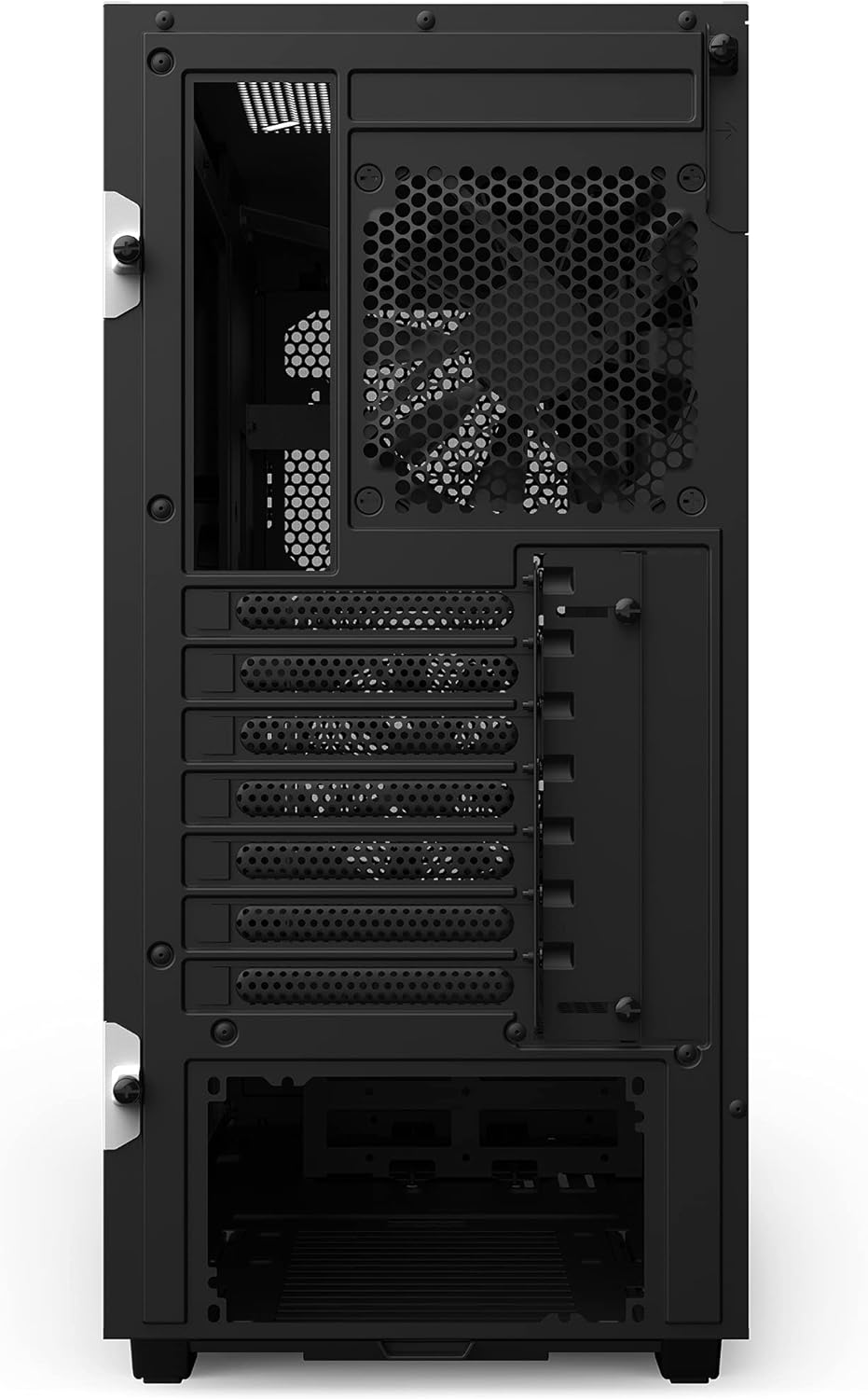 NZXT H5 Elite Compact ATX Mid-Tower PC Gaming Case – CC-H51EB-01 - Built-in RGB Lighting – Tempered Glass Front and Side Panels – Cable Management – 2 x 140mm RGB Fans Included – Black