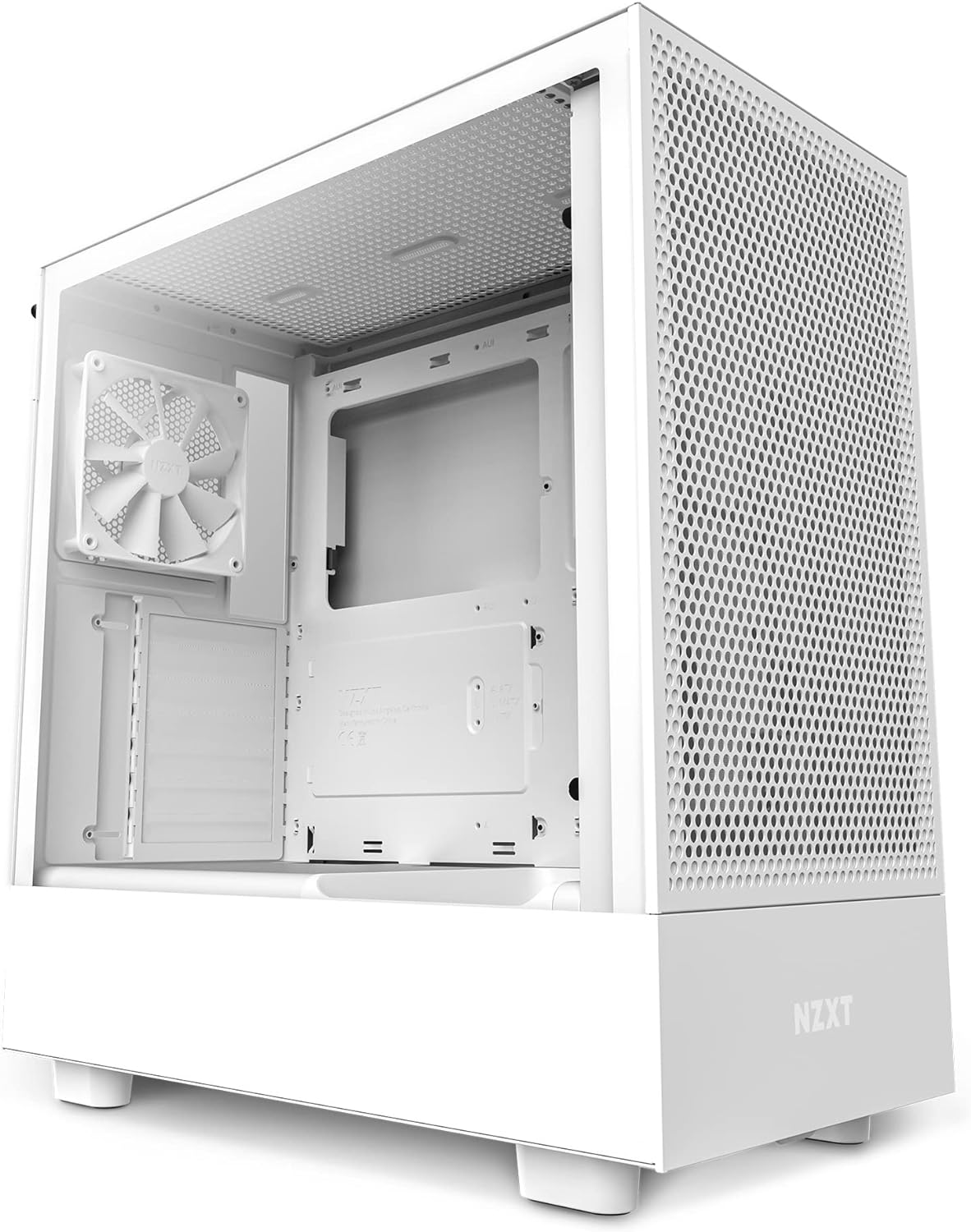 NZXT H6 Flow | CC-H61FB-01 | Compact Dual-Chamber Mid-Tower Airflow Case | Panoramic Glass Panels | High-Performance Airflow Panels | Includes 3 x 120mm Fans | Cable Management | Black