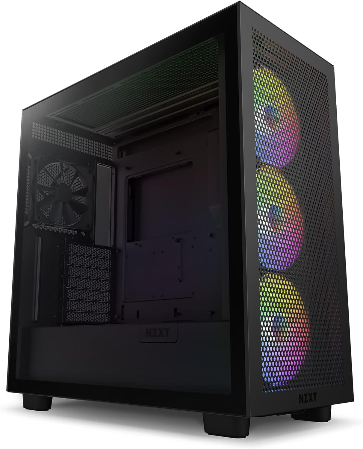 NZXT H7 Flow Mid-Tower ATX PC Gaming Case - High Airflow, Tempered Glass, RGB Fans