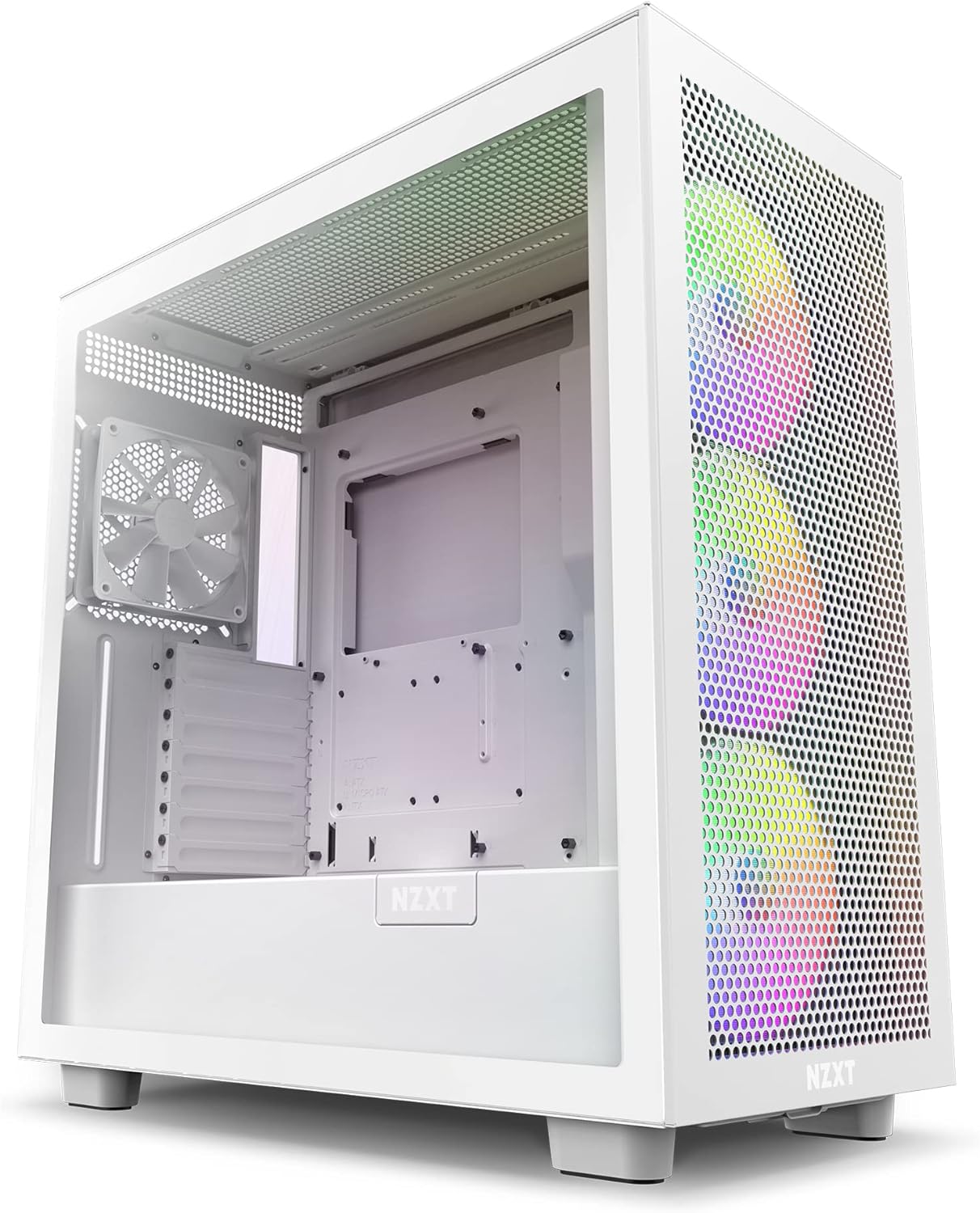 NZXT H7 Flow Mid-Tower ATX PC Gaming Case - High Airflow, Tempered Glass, RGB Fans