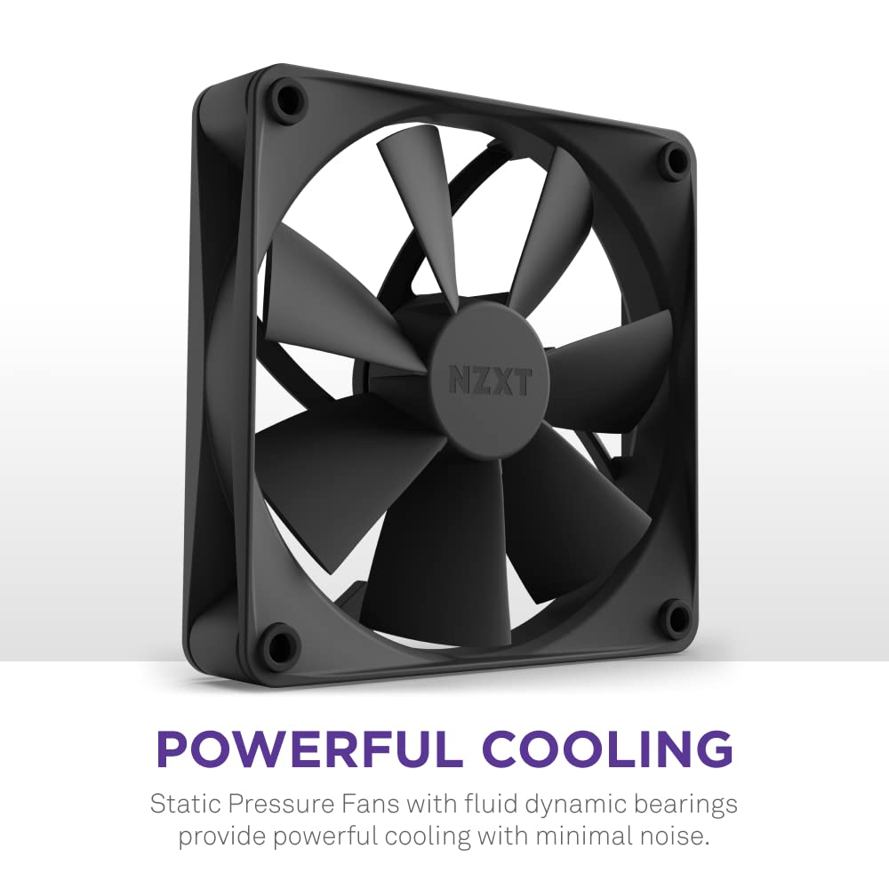 NZXT Kraken 240 - ‎RL-KN240-B1 - 240mm AIO CPU Liquid Cooler - Customizable 1.54 Square LCD Display for Images, Performance Metrics and More - High-Performance Pump - 2 x F120P Fans - Black