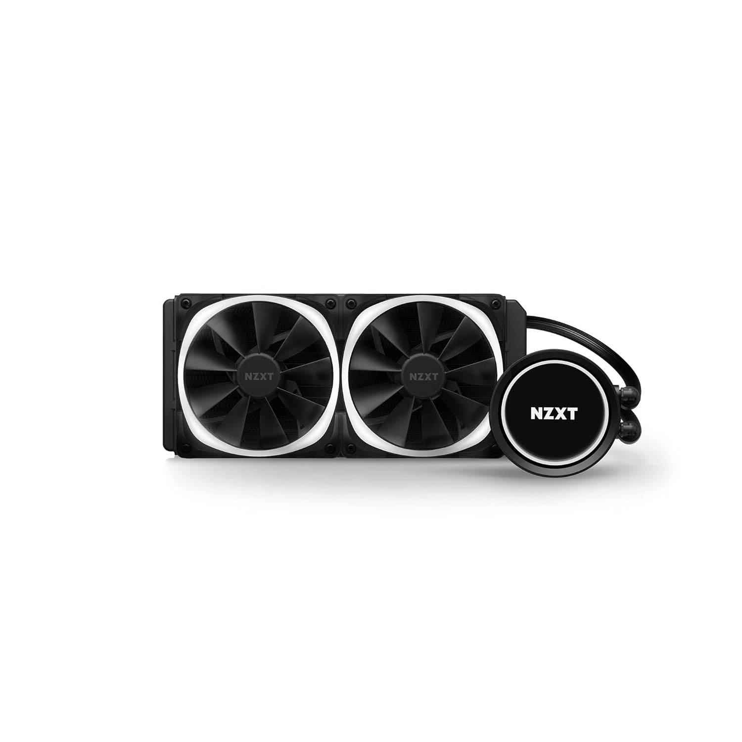 NZXT Kraken 360 - RL-KN360-B1 - 360mm AIO CPU Liquid Cooler - Customizable 1.54 Square LCD Display for Images, Performance Metrics and More - High-Performance Pump - 3 x F120P Fans - Black