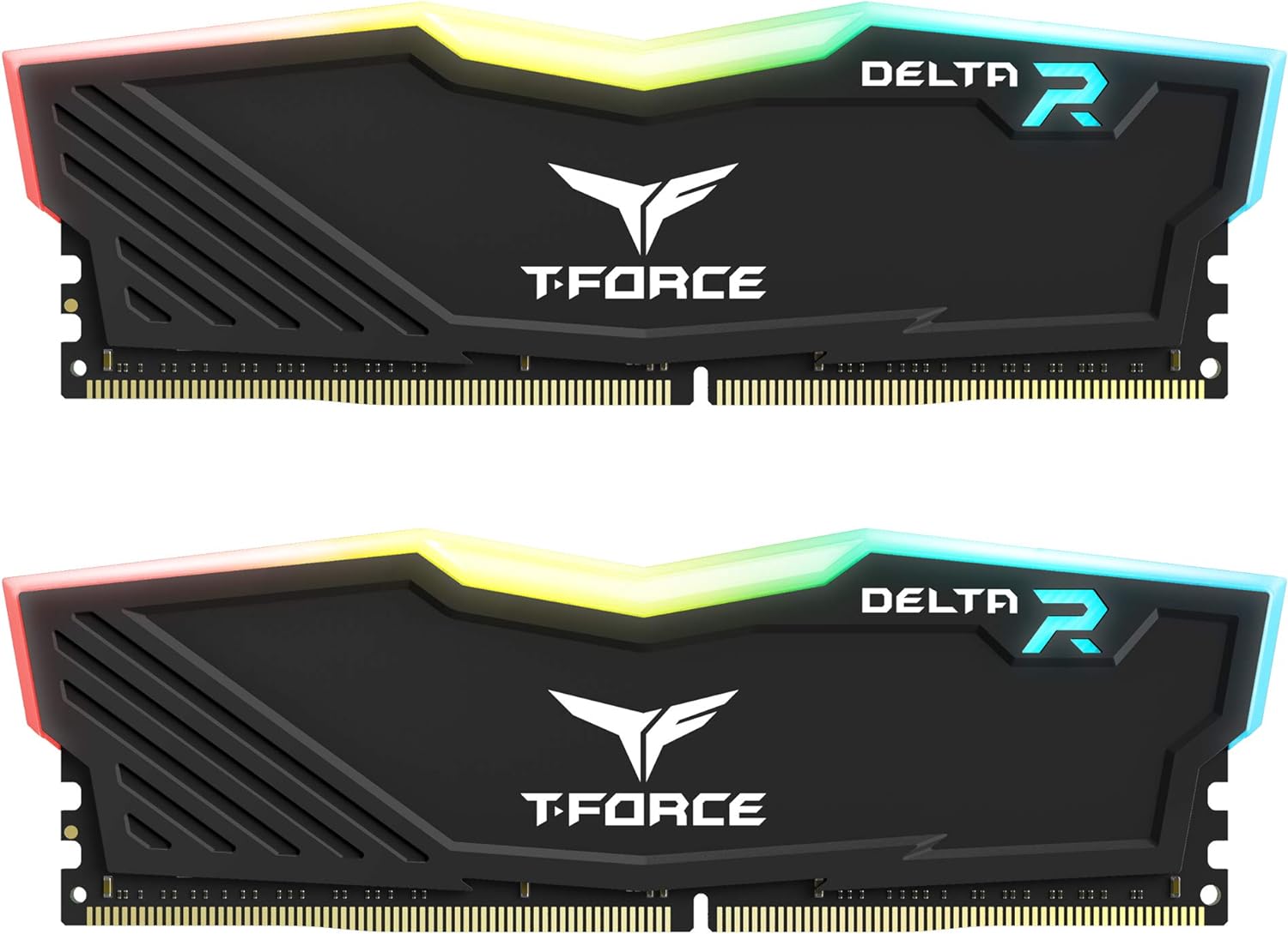 TEAMGROUP T-Force Delta RGB DDR4 32GB (2x16GB) 3600MHz (PC4-28800) CL18 Desktop Gaming Memory Module Ram Black - TF3D432G3600HC18JDC01