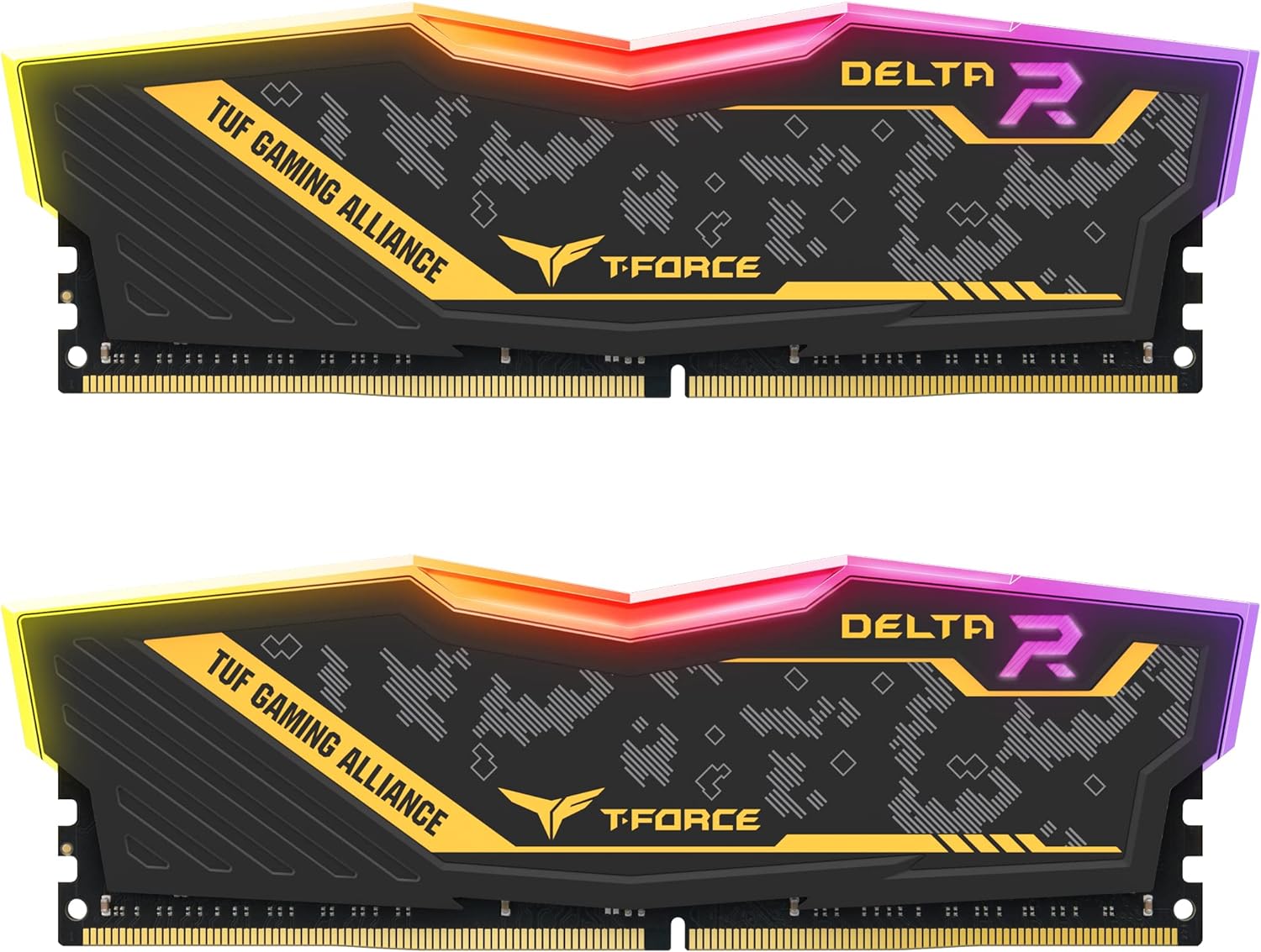 TEAMGROUP T-Force Delta RGB DDR4 32GB (2x16GB) 3600MHz (PC4-28800) CL18 Desktop Gaming Memory Module Ram Black - TF3D432G3600HC18JDC01