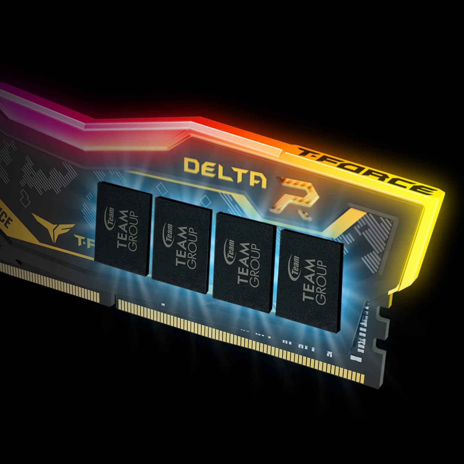 TEAMGROUP T-Force Delta RGB DDR4 32GB (2x16GB) 3600MHz (PC4-28800) CL18 Desktop Gaming Memory Module Ram TF4D432G3600HC18JDC01 - White
