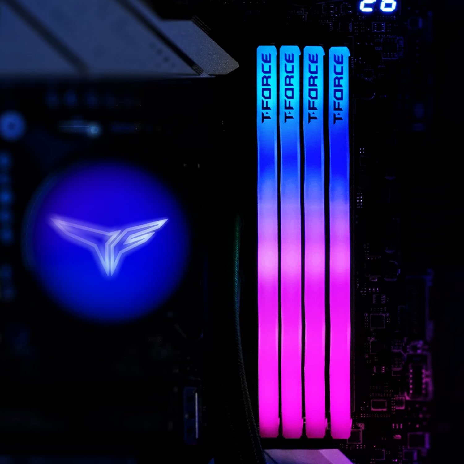 TEAMGROUP T-Force Delta RGB DDR5 Ram 32GB (2x16GB) 6000MHz PC5-48000 CL30 Intel XMP 3.0  AMD Expo Compatible Desktop Memory Module Ram White - FF4D532G6000HC30DC01