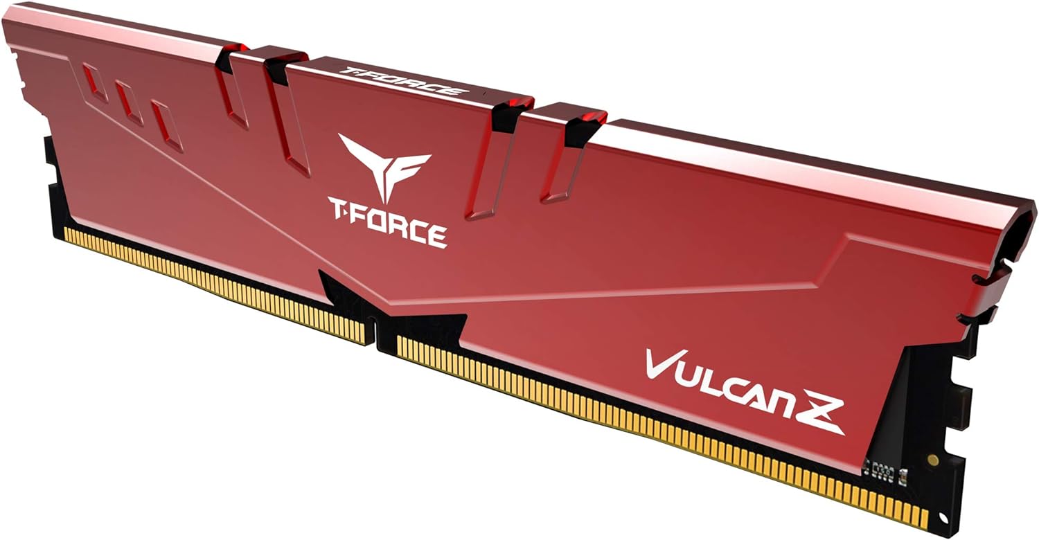 TEAMGROUP T-Force Vulcan Z DDR4 16GB Kit (2x8GB) 3200MHz (PC4-25600) CL16 Desktop Memory Module Ram (Gray) - TLZGD416G3200HC16CDC01