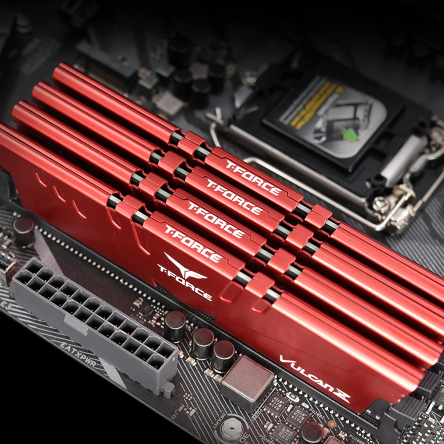 TEAMGROUP T-Force Vulcan Z DDR4 32GB Kit (2x16GB) 3200MHz (PC4-25600) CL16 Desktop Memory Module Ram (Gray) - TLZGD432G3200HC16FDC01