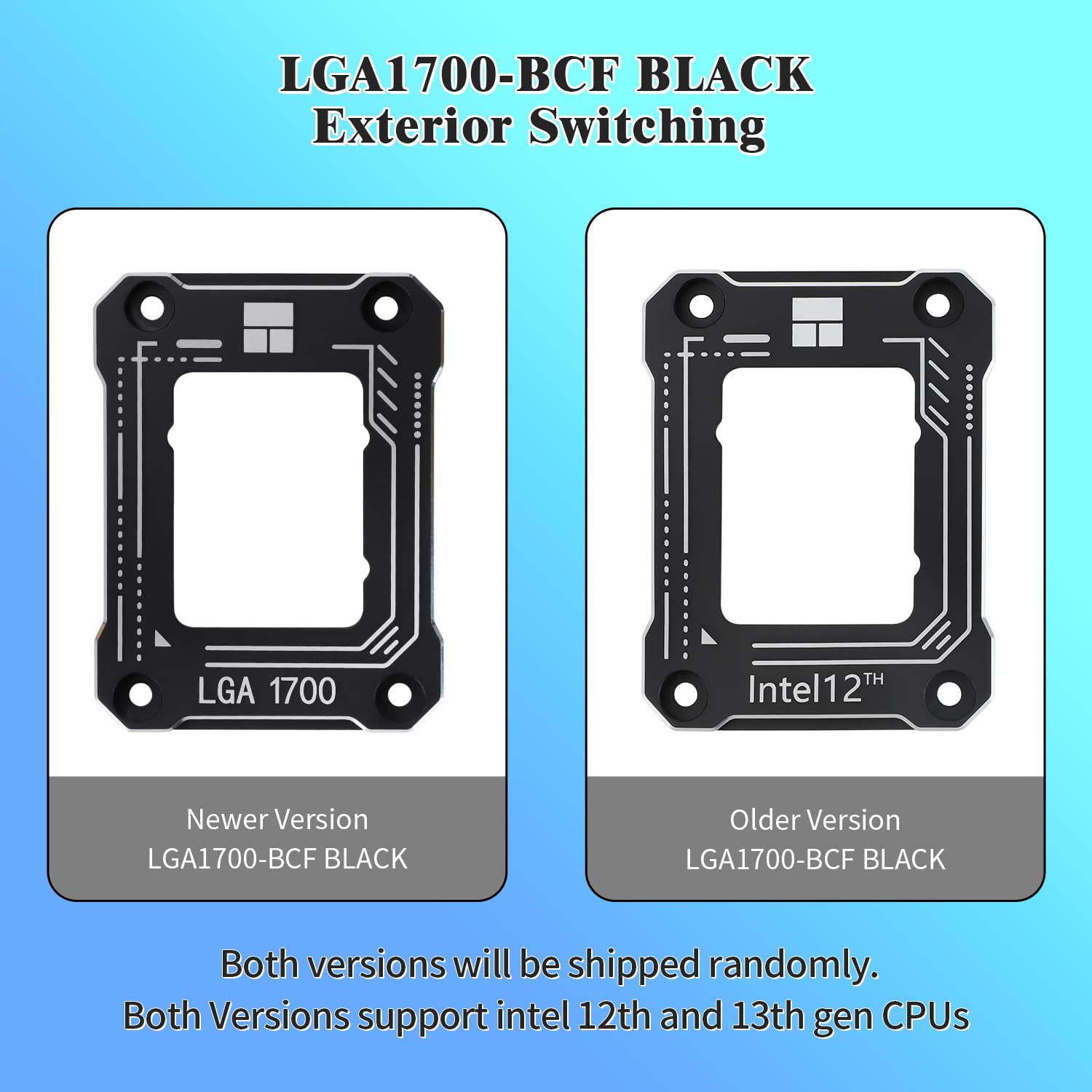 Thermalright LGA1700-BCF Black 12/13 Generation Intel Anti-Bending Fastener, Bending Type Pressure Plate, CPU Fixed Fastener, Full-Fitting Fixed Non-Marking Installation, Standard for Coolers
