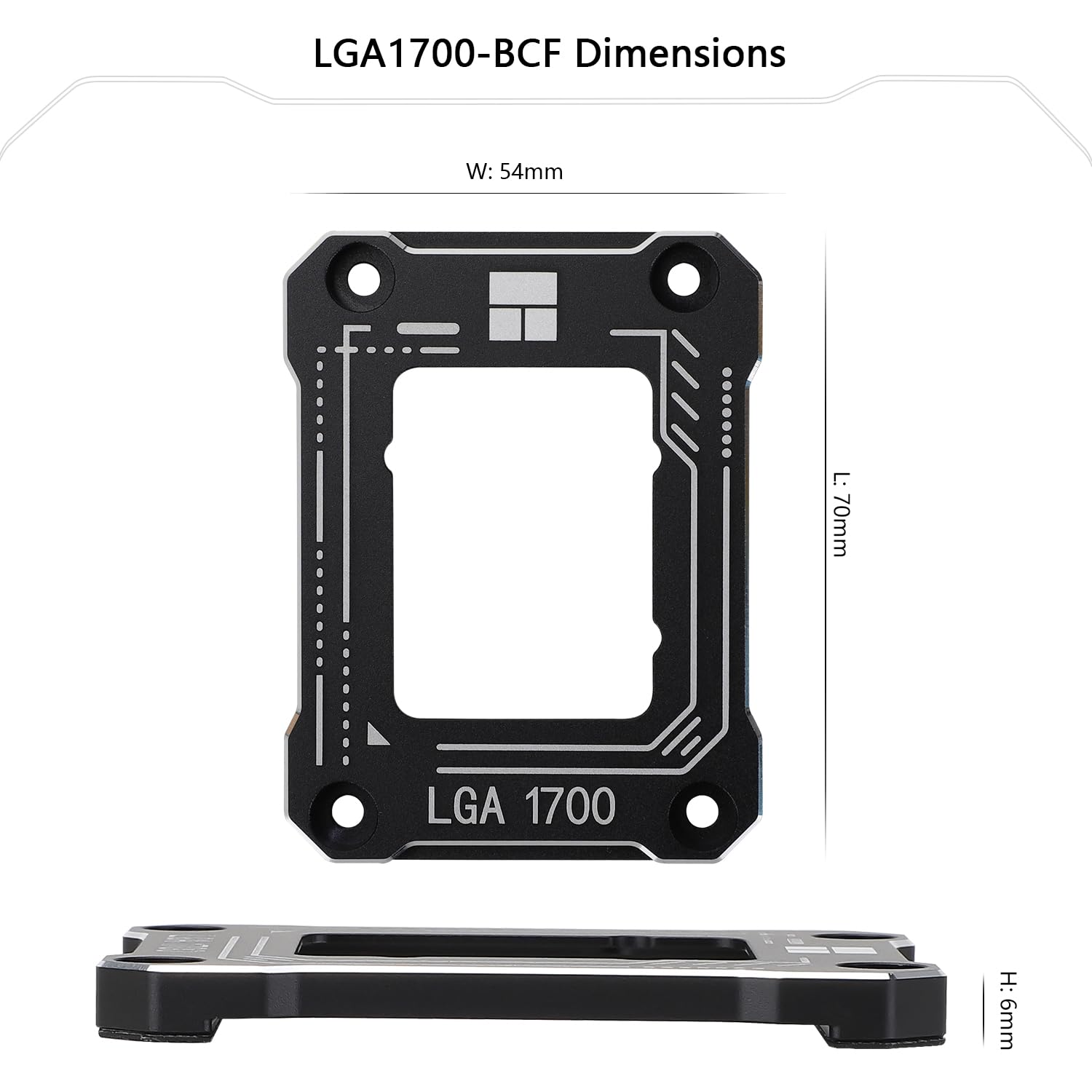 Thermalright LGA1700-BCF Black 12/13 Generation Intel Anti-Bending Fastener, Bending Type Pressure Plate, CPU Fixed Fastener, Full-Fitting Fixed Non-Marking Installation, Standard for Coolers