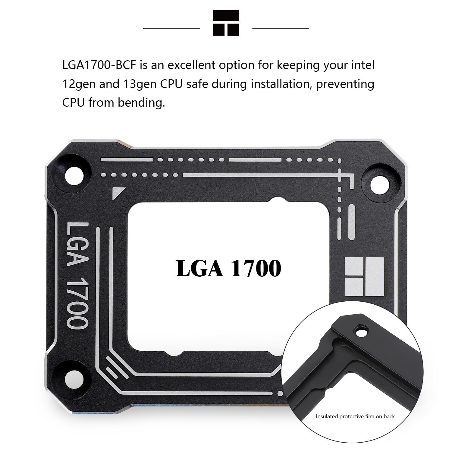 Thermalright LGA1700-BCF Black 12/13 Generation Intel Anti-Bending Fastener, Bending Type Pressure Plate, CPU Fixed Fastener, Full-Fitting Fixed Non-Marking Installation, Standard for Coolers